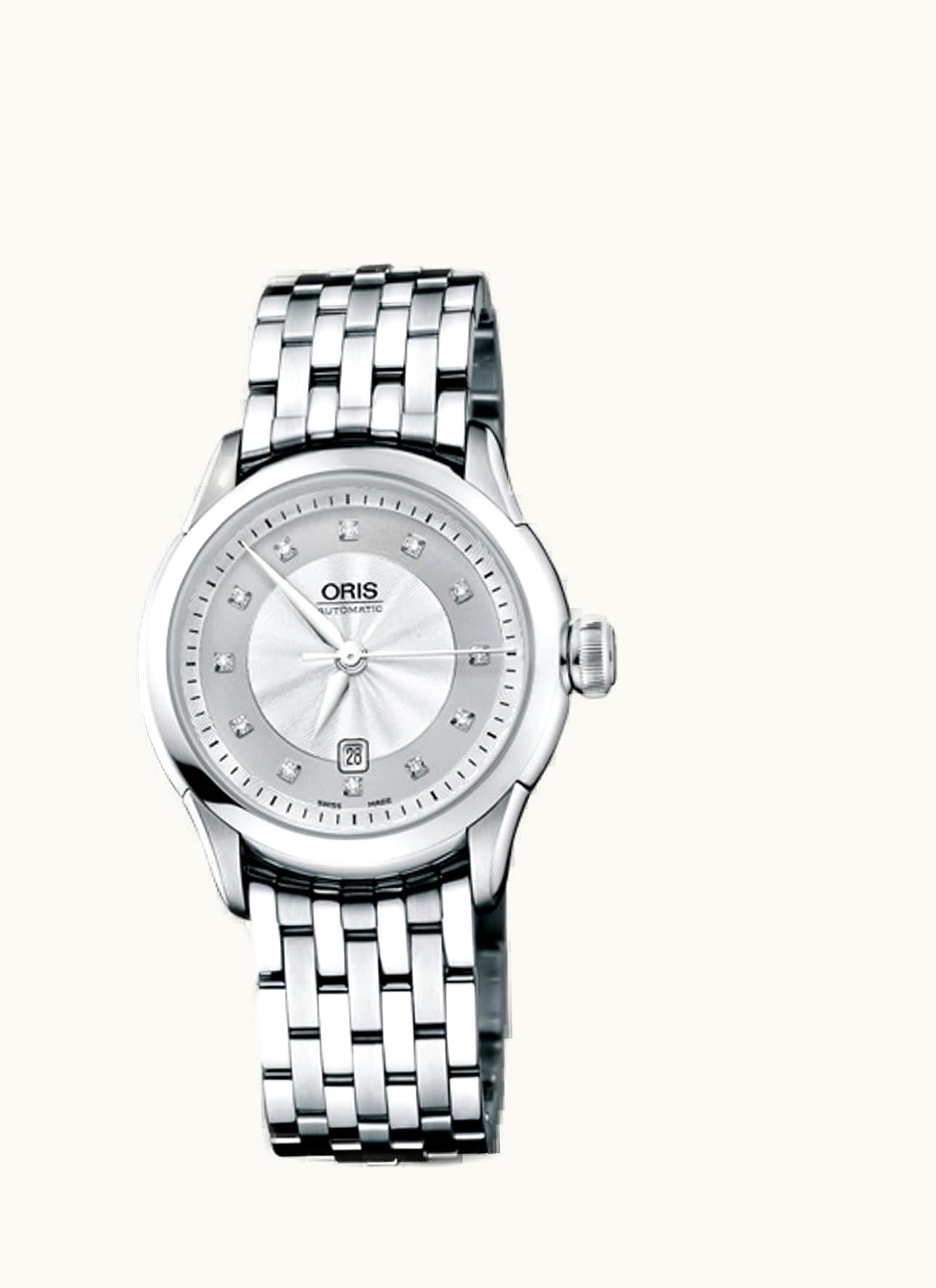 Oris Artelier Date Diamonds Stainless Steel / Silver / Bracelet