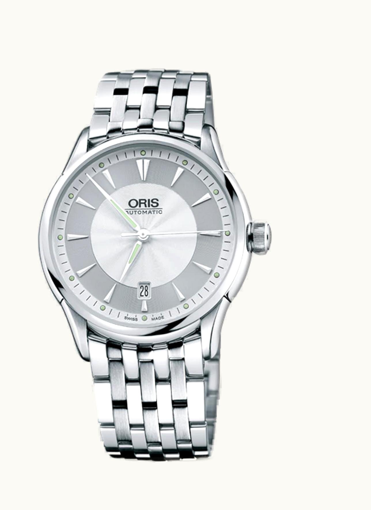 Oris Artelier Date 40 Stainless Steel / Silver / Bracelet