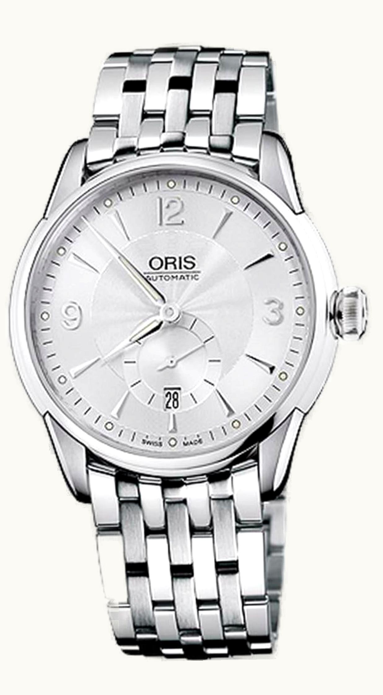 Oris Artelier Small Second Date 40 Stainless Steel / Silver / Bracelet