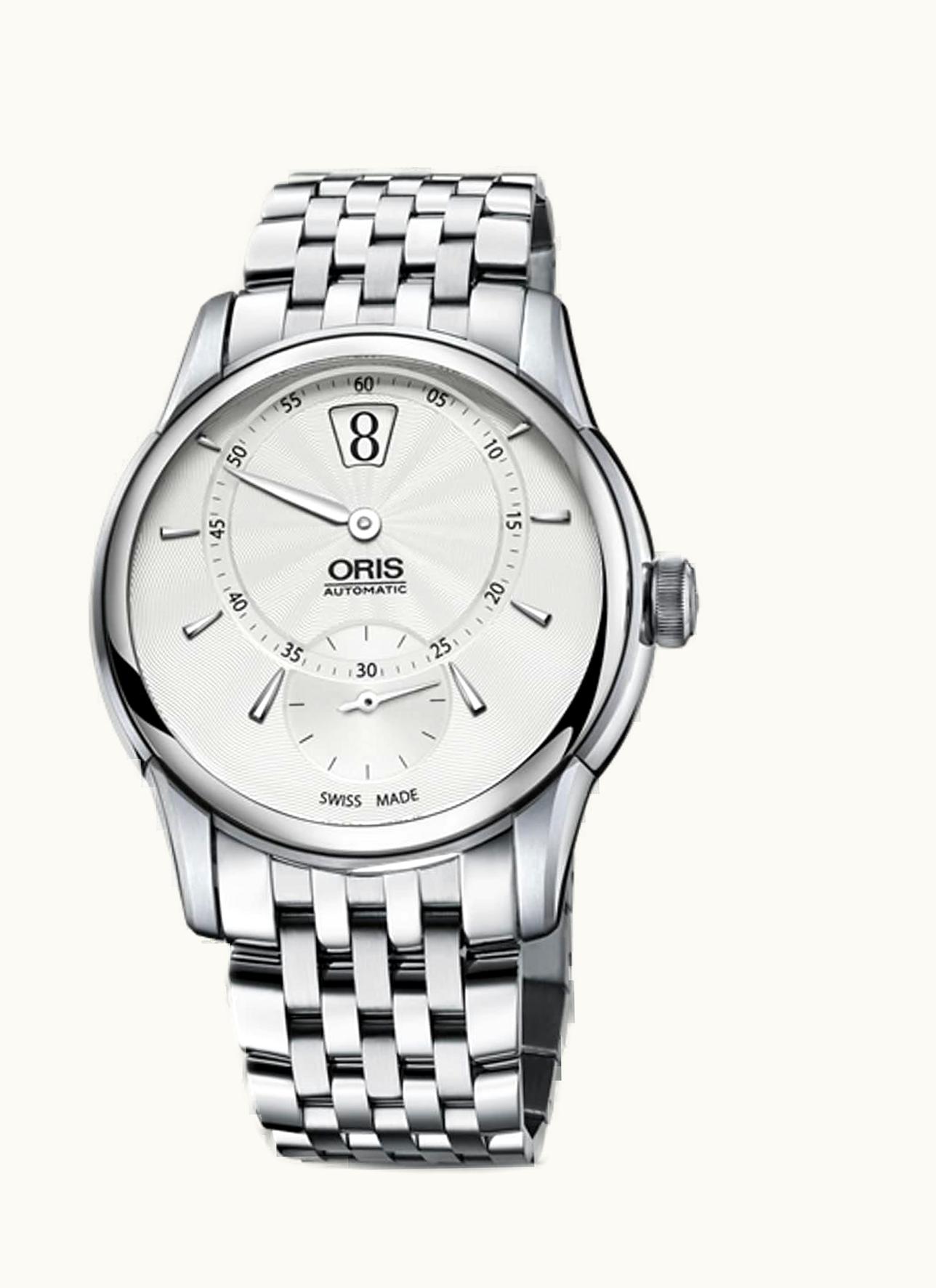 Oris Artelier Jumping Hour Stainless Steel / Silver / Bracelet