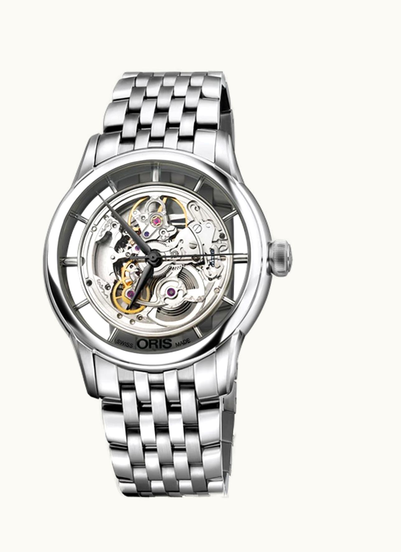 Oris Artelier Translucent Skeleton Stainless Steel / Bracelet
