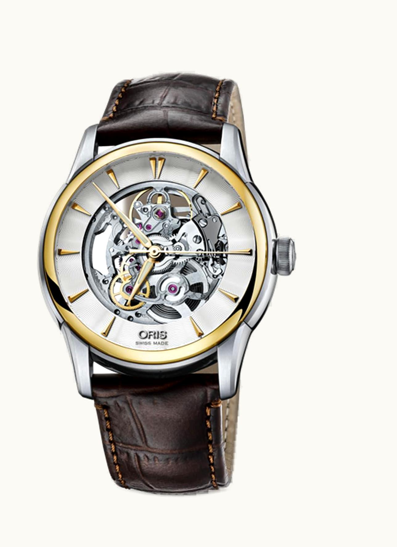 Oris Artelier Skeleton 40.5 Stainless Steel - Yellow Gold