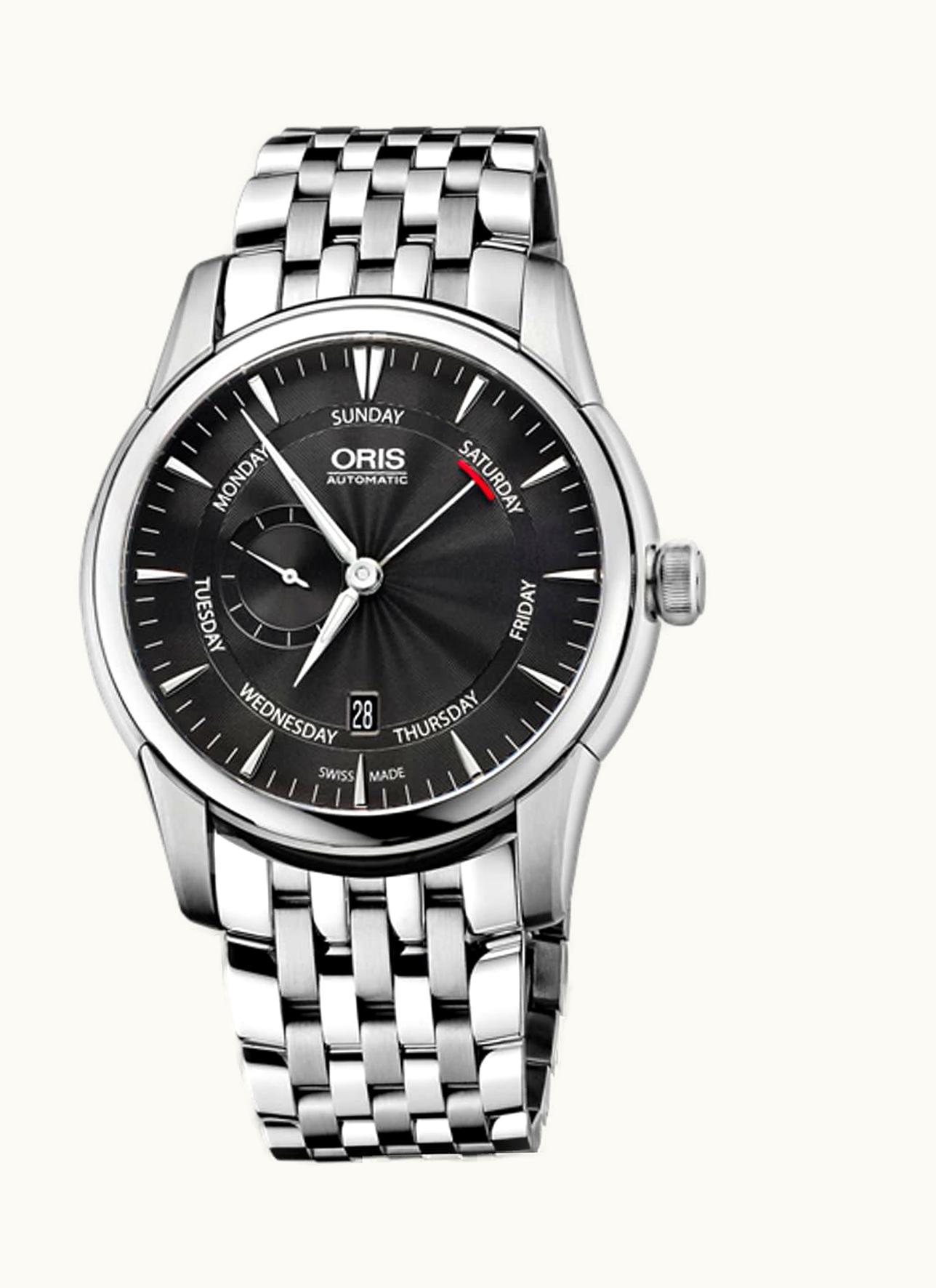 Oris Artelier Small Second Pointer Day 44 Stainless Steel / Black / Bracelet