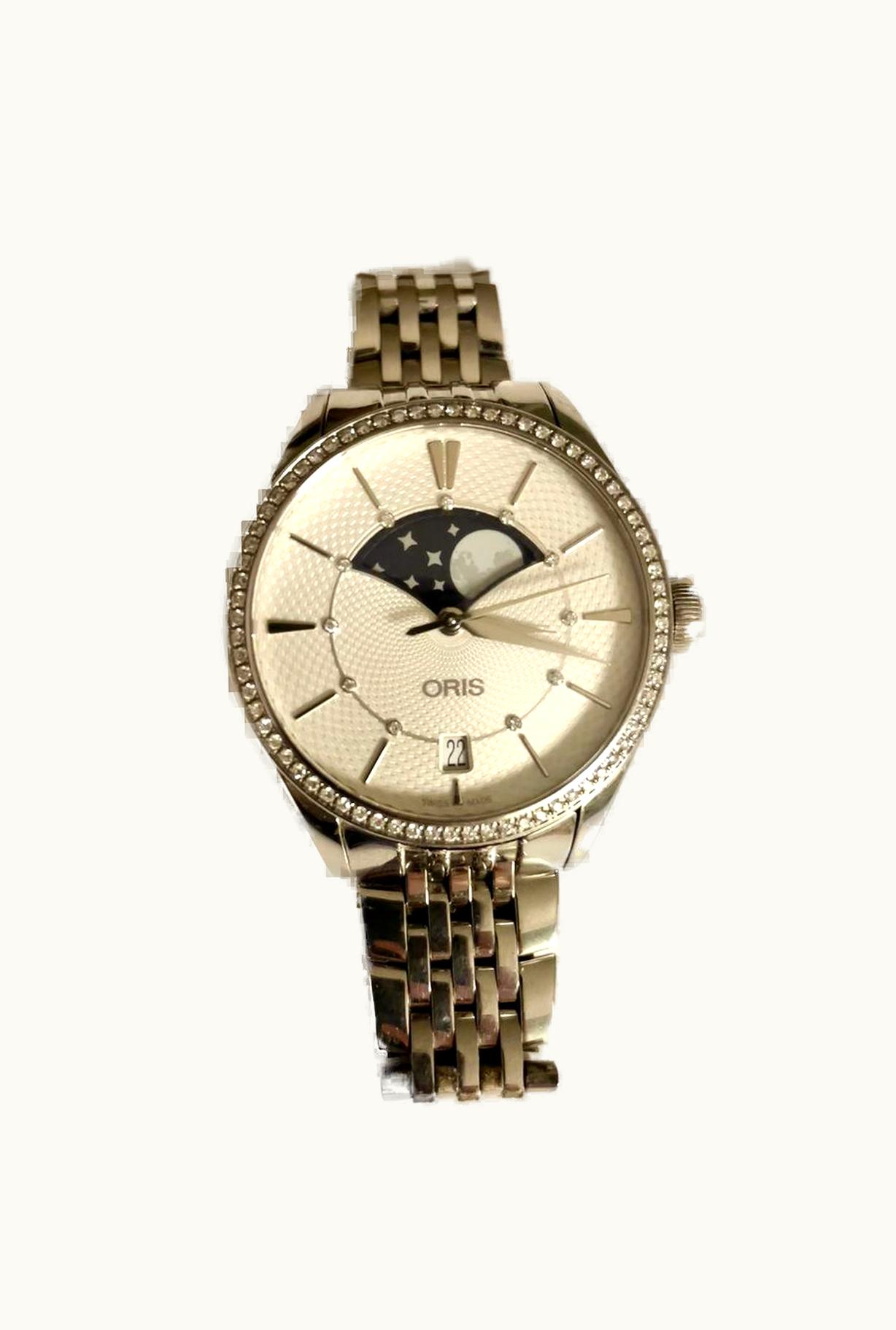 Oris Artelier Date Diamonds 31 Stainless Steel / Silver