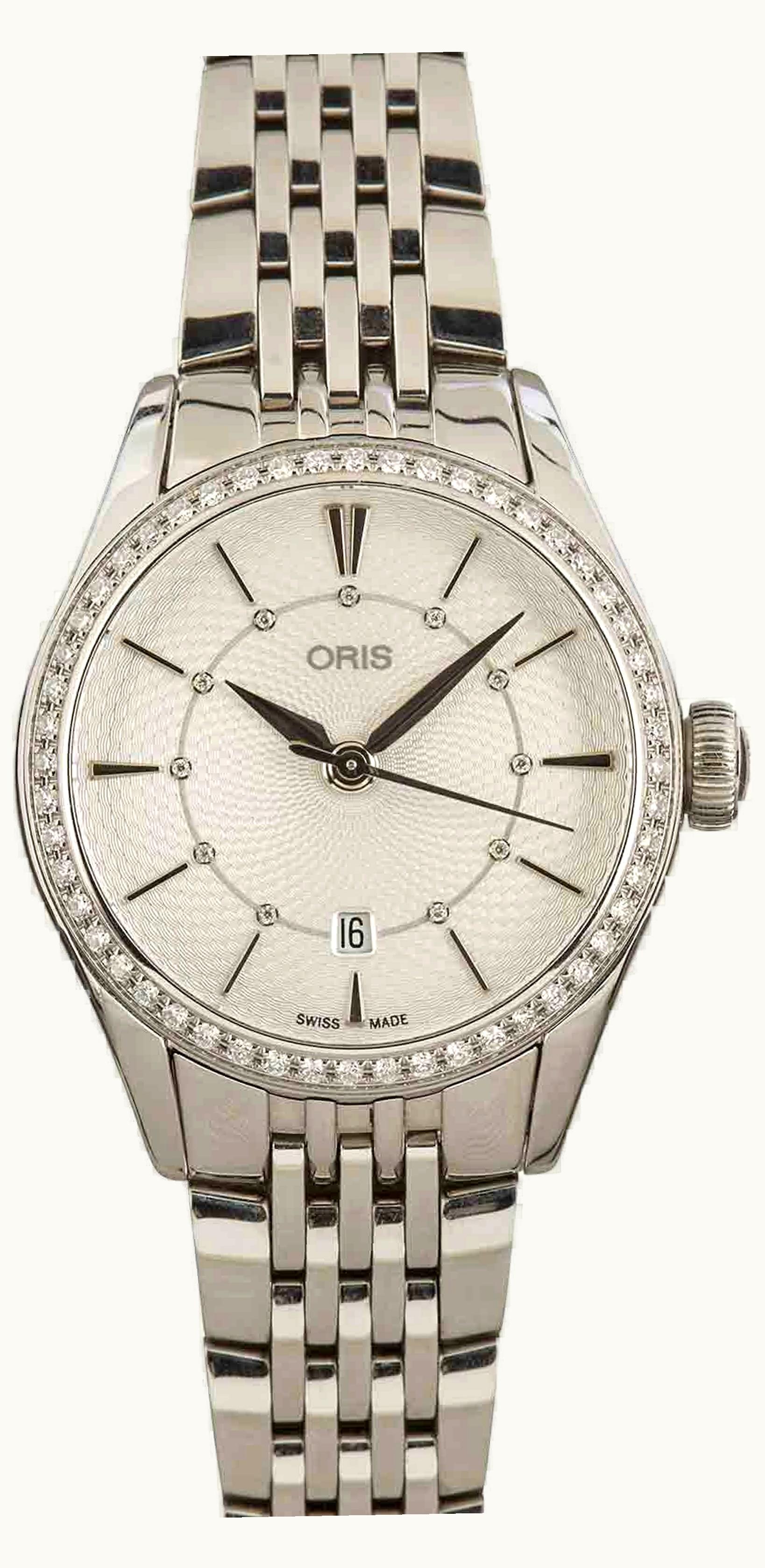 Oris Artelier Date Diamonds 31 Stainless Steel - Diamond / Silver / Bracelet