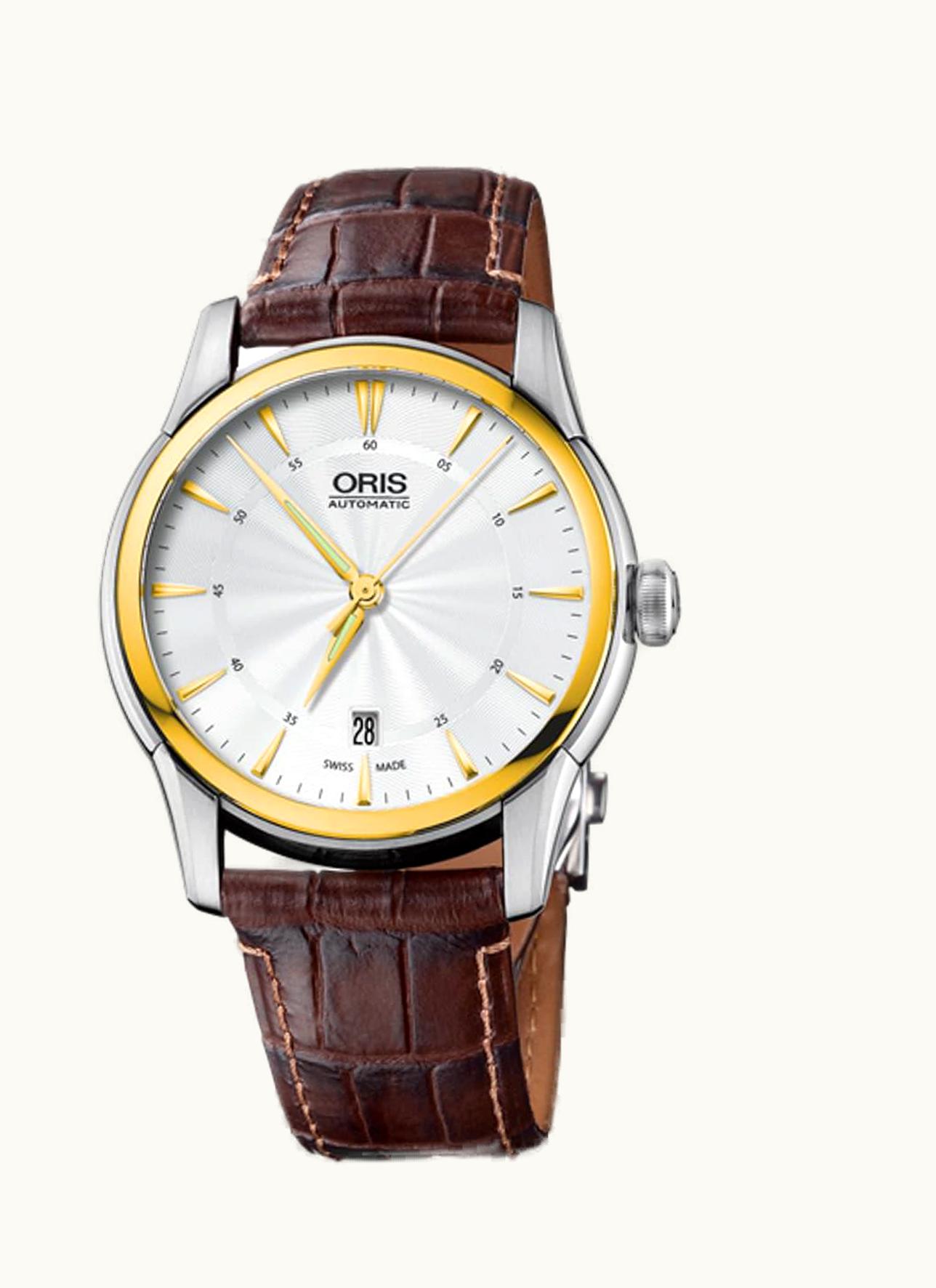 Oris Artelier Date 40.5 Stainless Steel - Yellow Gold / Silver