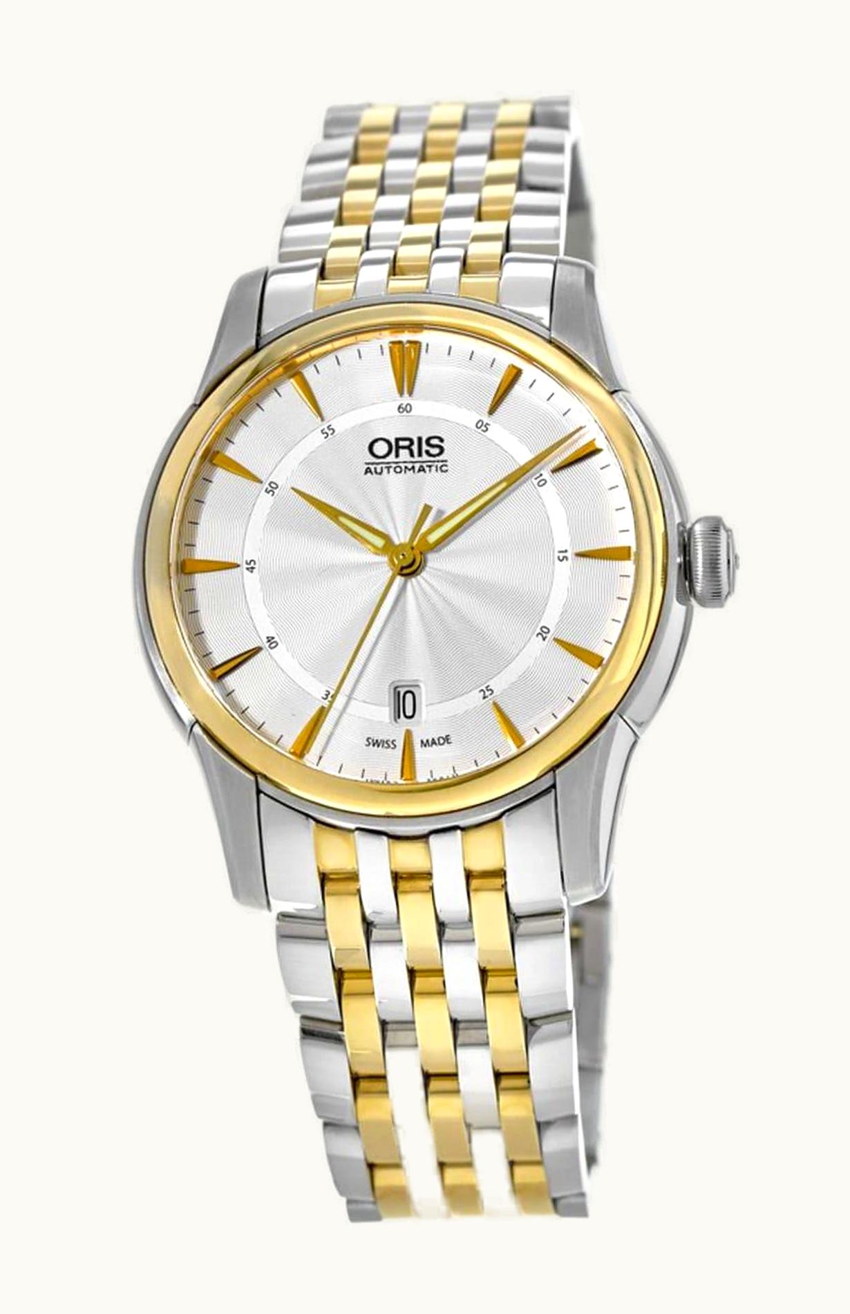 Oris Artelier Date 40 Stainless Steel - Yellow Gold / Silver / Bracelet