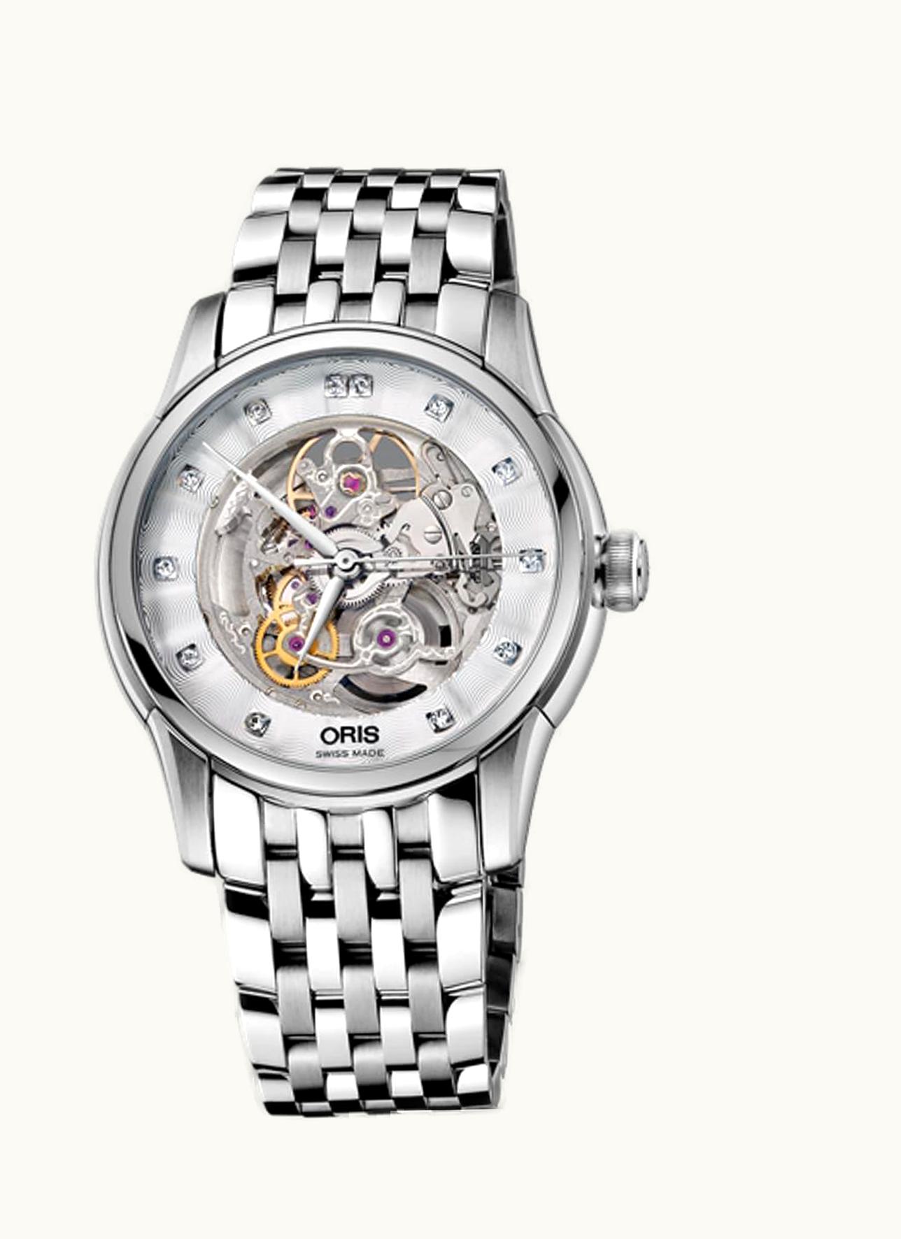 Oris Artelier Skeleton 40.5 Diamonds Stainless Steel / Bracelet