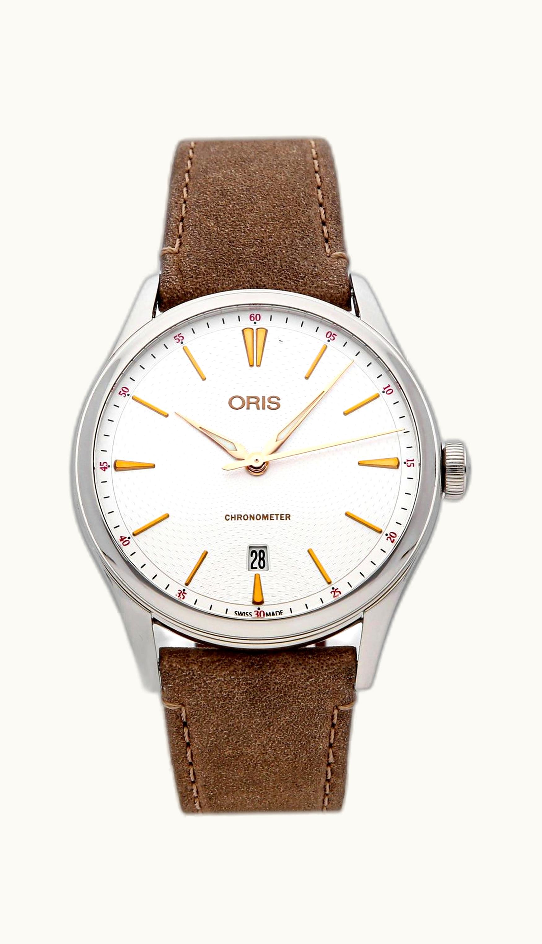 Oris Artelier Chronometer Date 40 Stainless Steel / Silver