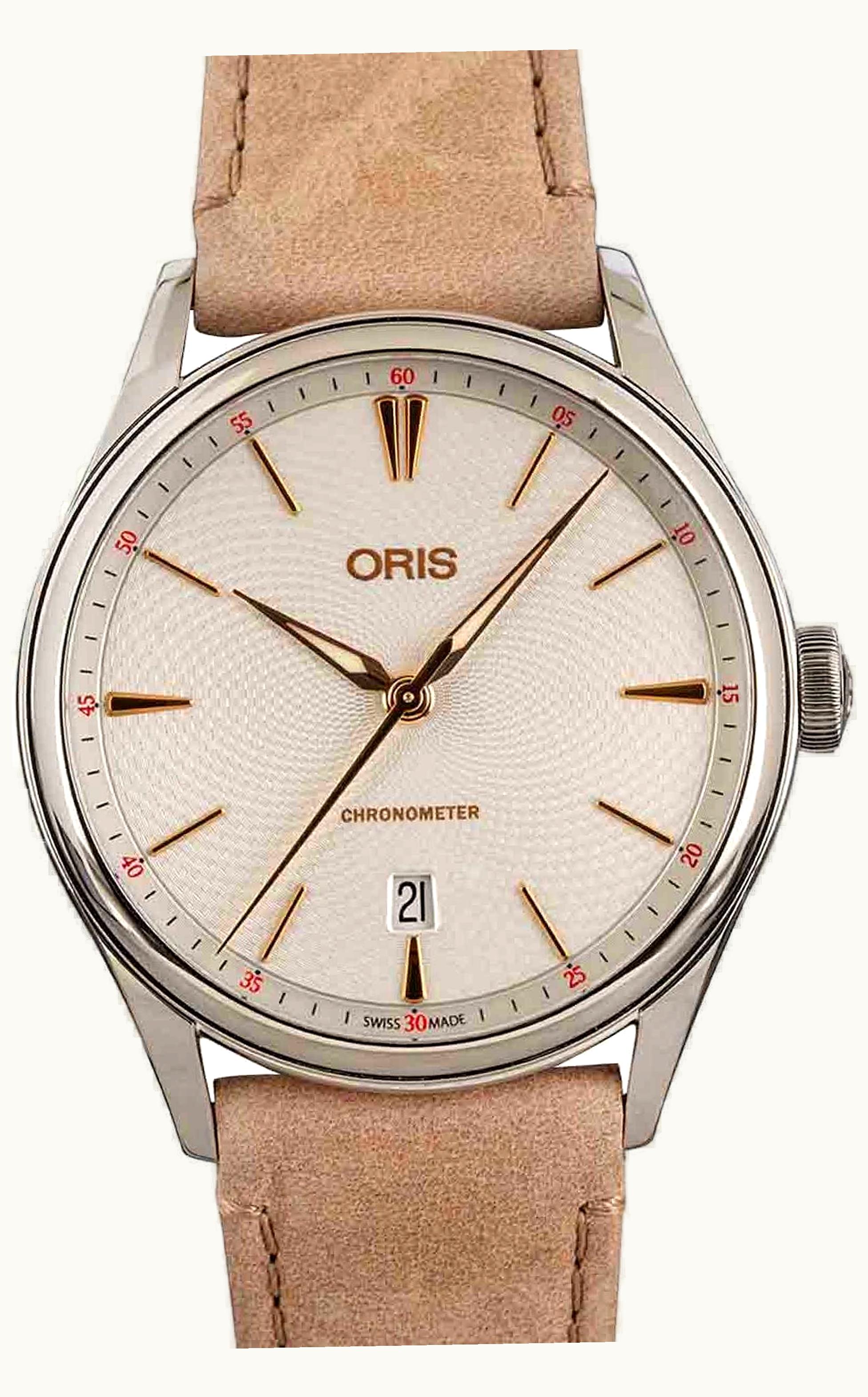 Oris Artelier Chronometer Date 40 Stainless Steel / Silver / Bracelet