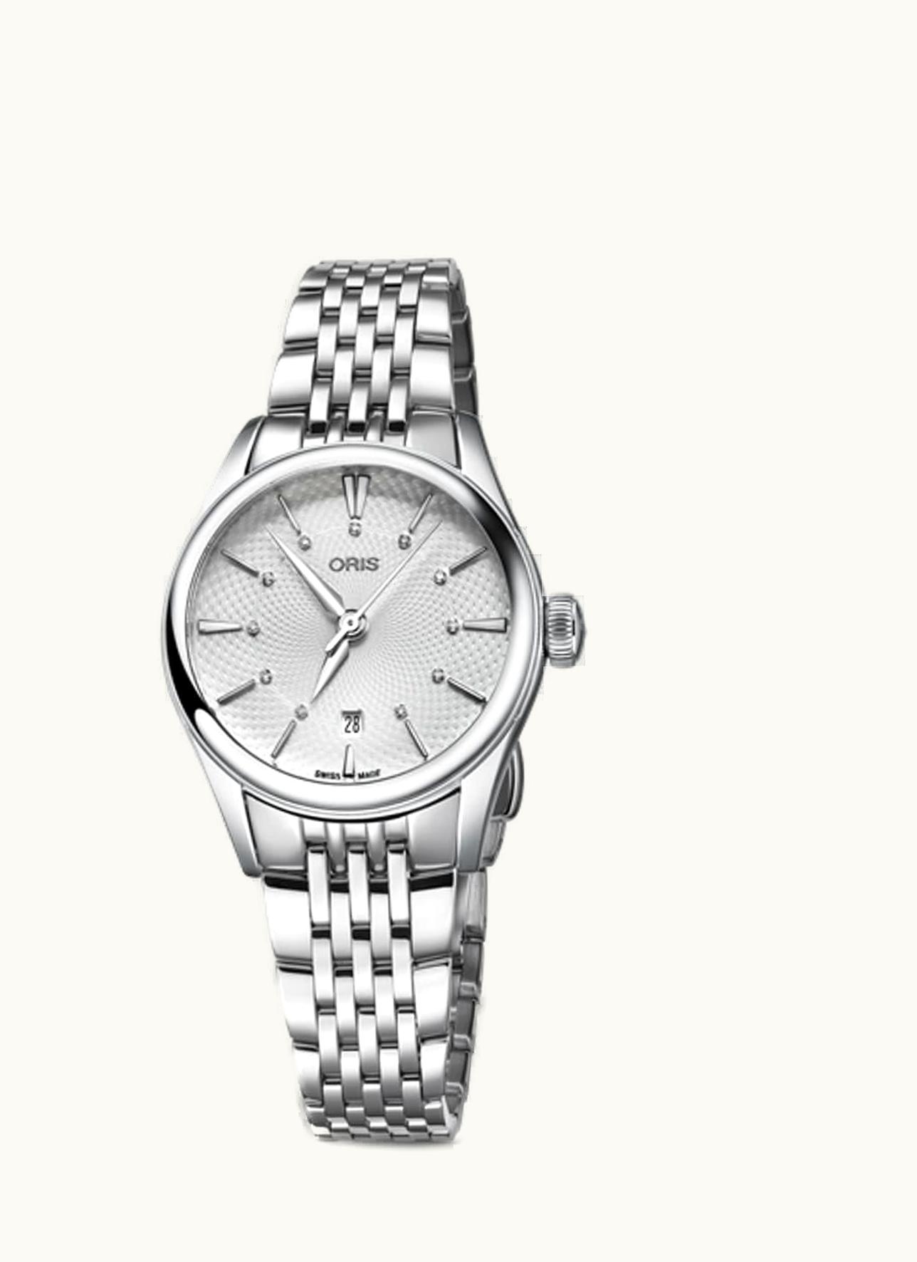 Oris Artelier Date Diamonds 28 Stainless Steel / Silver / Bracelet