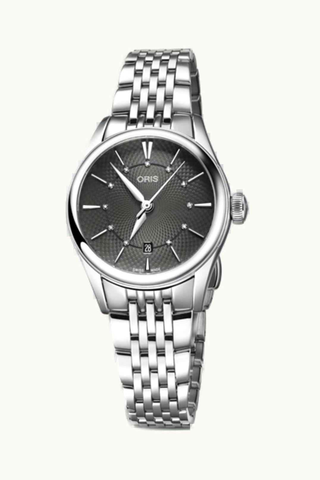 Oris Artelier Date Diamonds 28 Stainless Steel / Grey / Bracelet