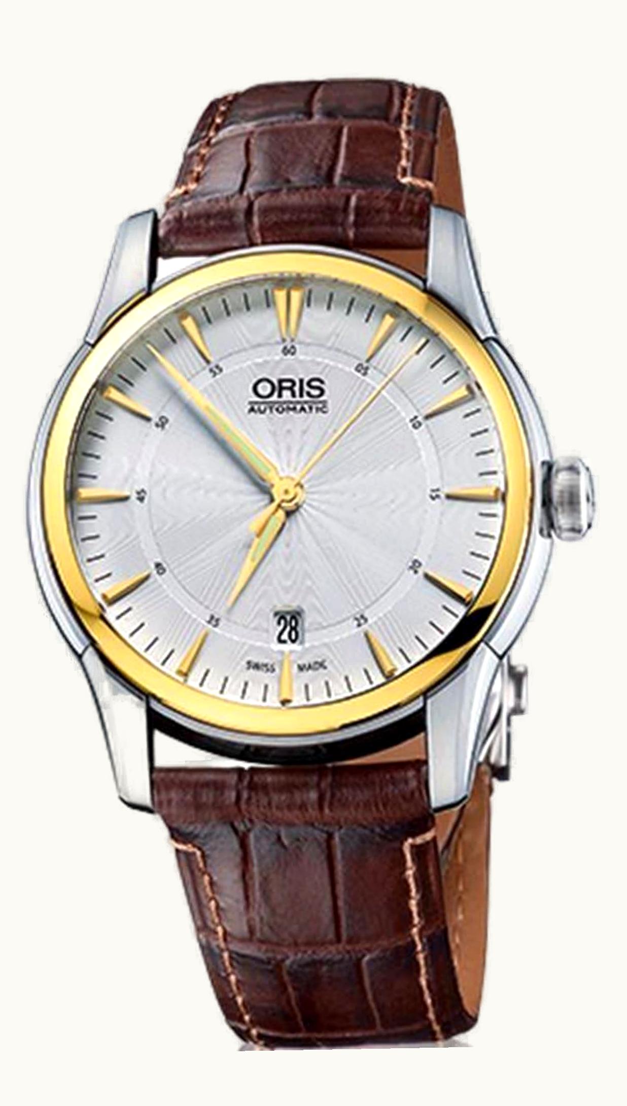 Oris Artelier Date 40 Stainless Steel - Yellow Gold / Silver