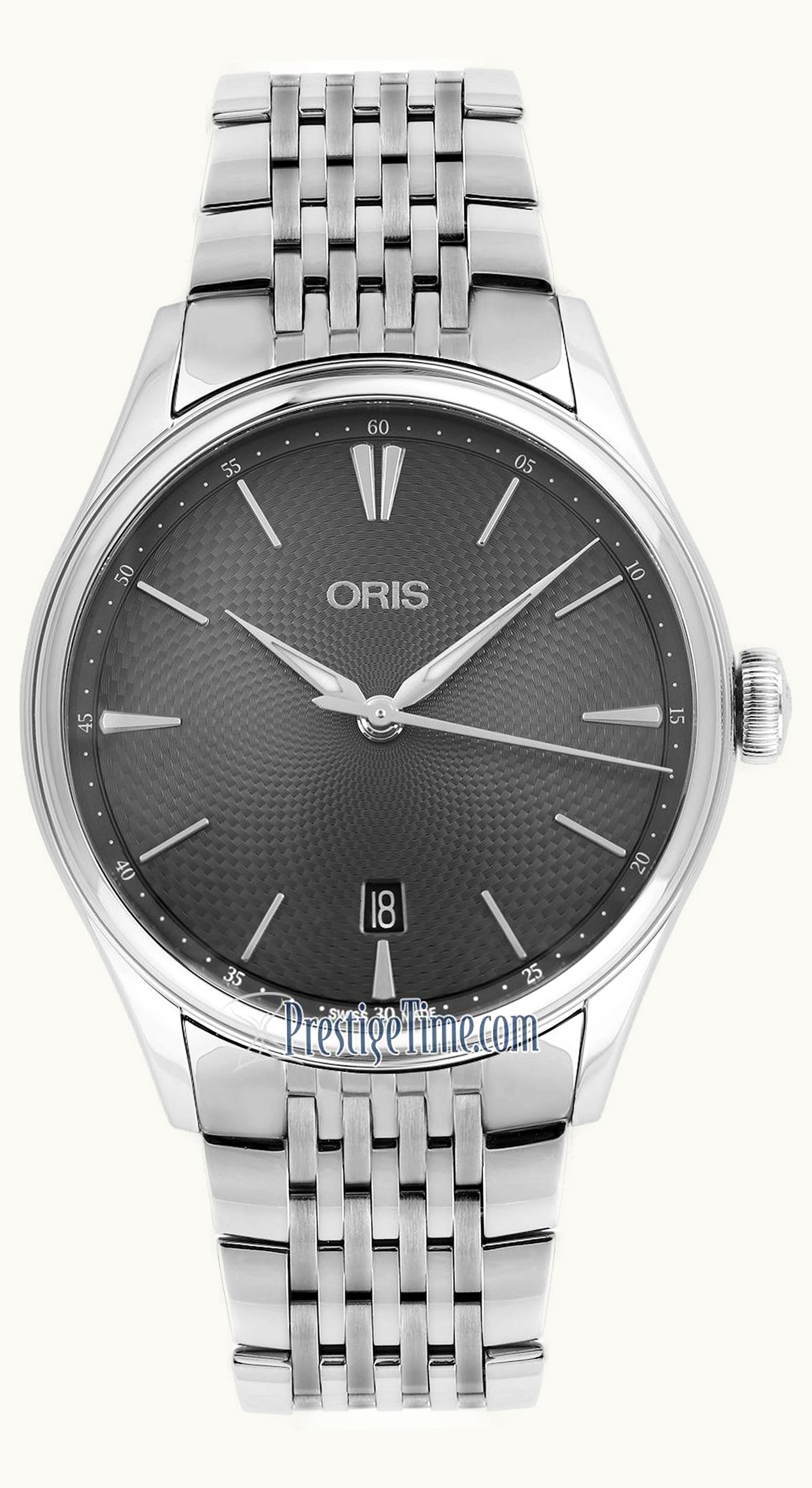 Oris Artelier Date 40 Stainless Steel / Grey / Bracelet