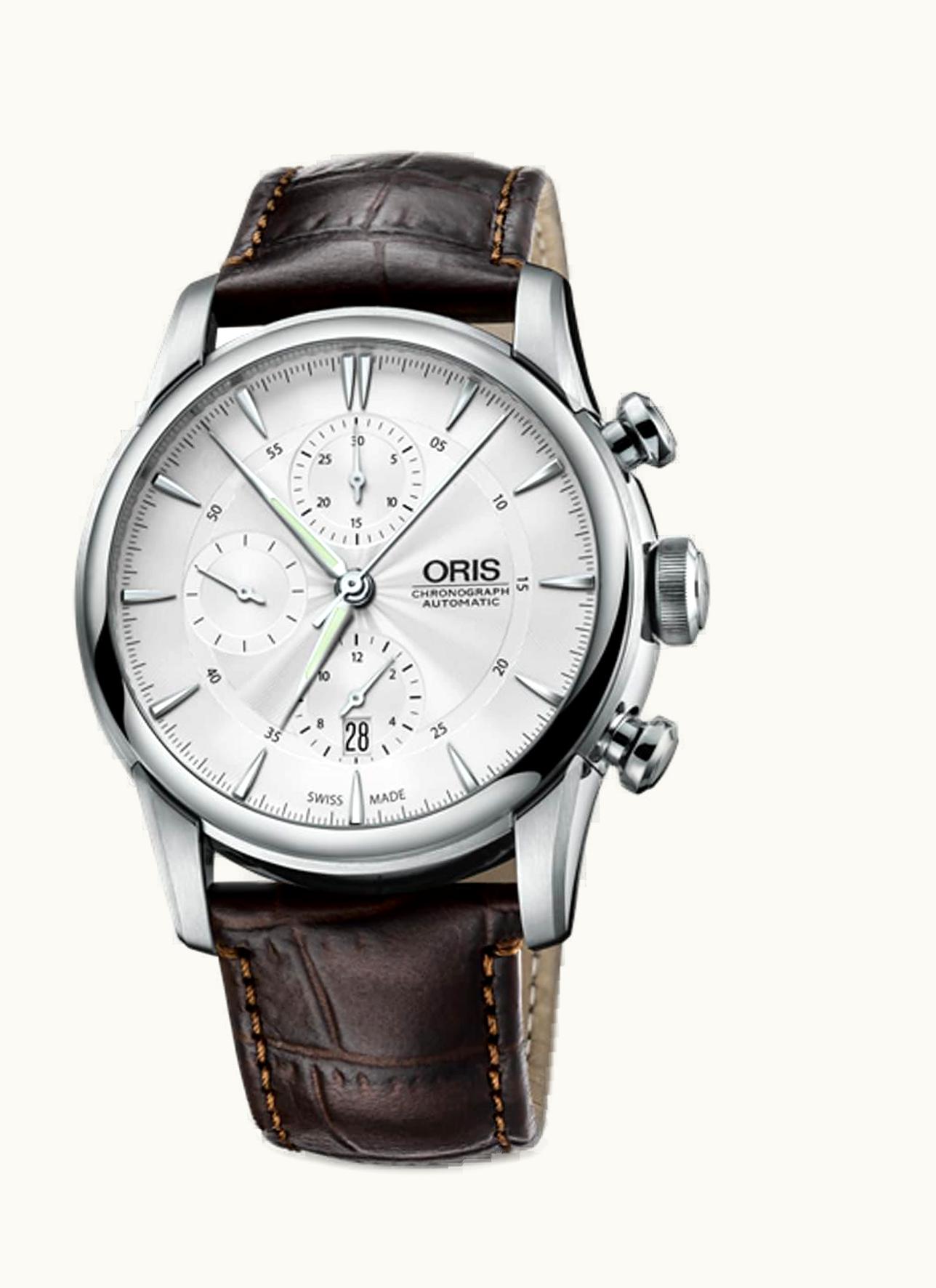 Oris Artelier Chronograph 44 Stainless Steel / Silver