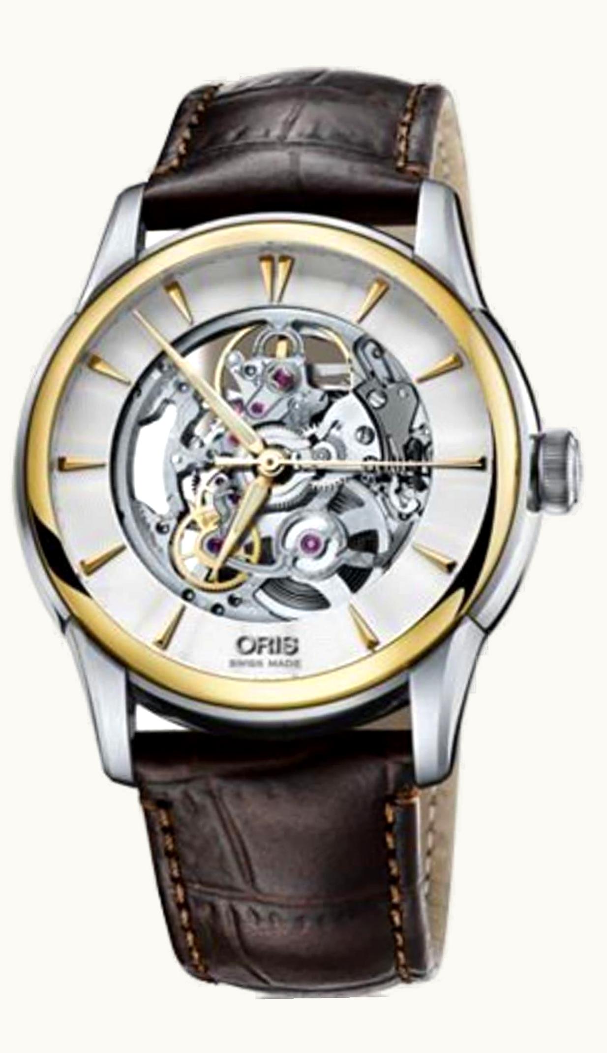Oris Artelier Skeleton 40.5 Stainless Steel - Yellow Gold