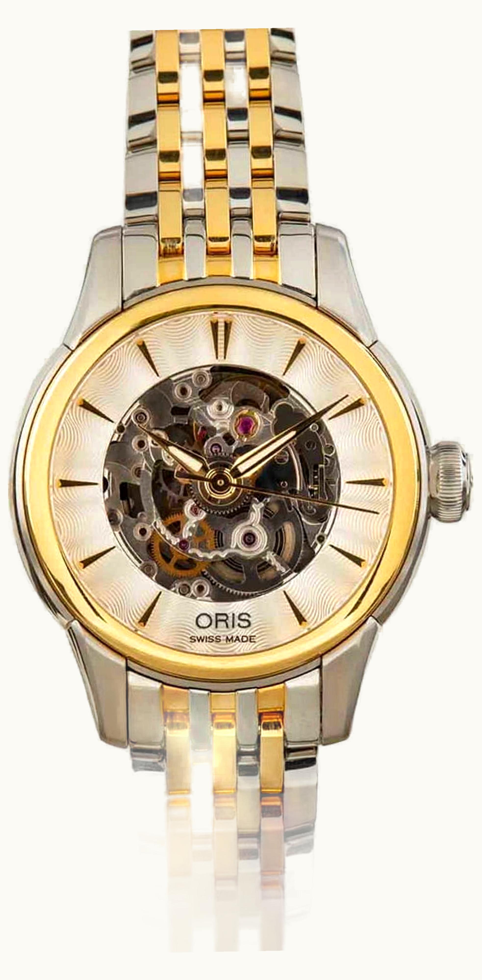 Oris Artelier Skeleton 31 Stainless Steel - Yellow Gold