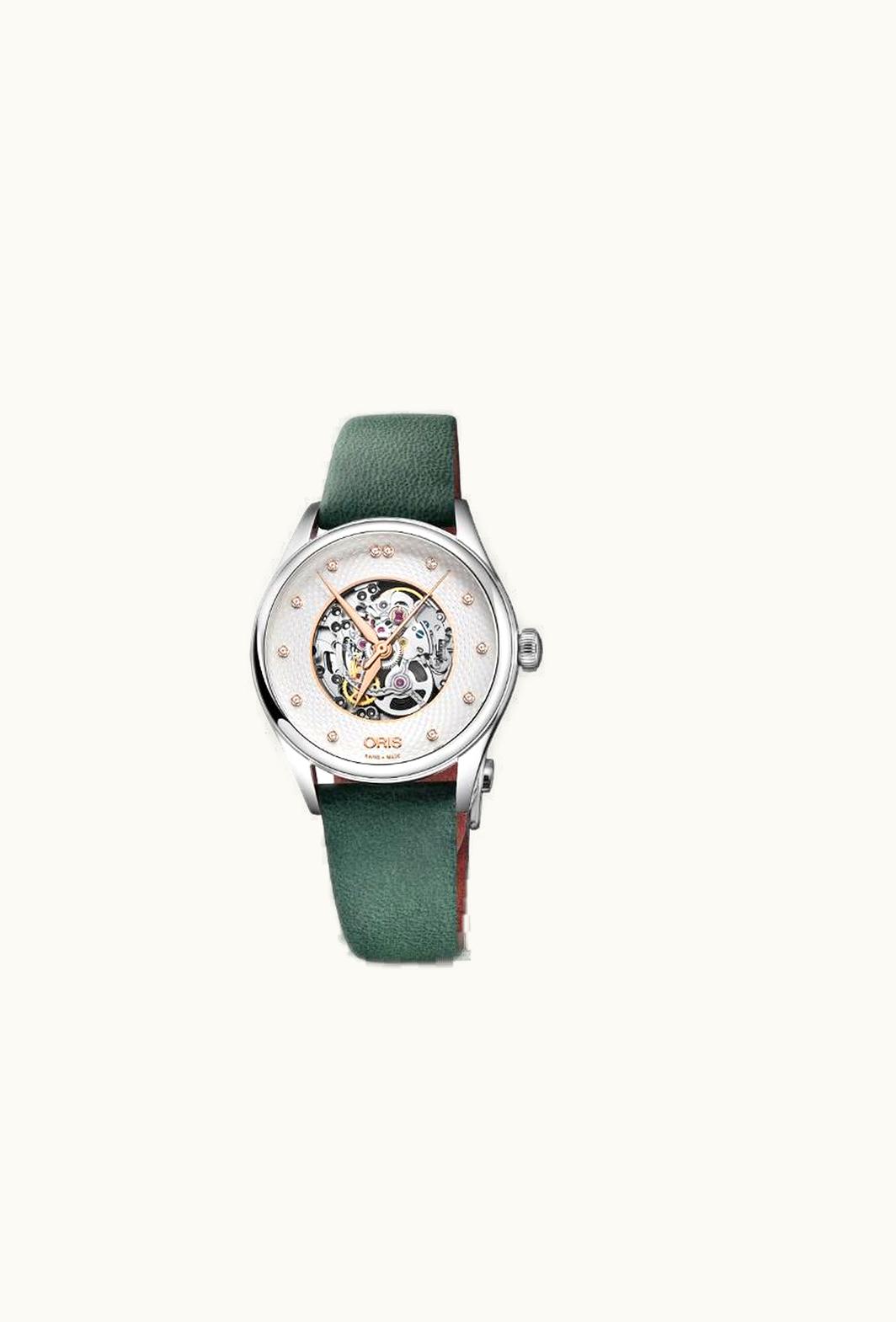 Oris Artelier Skeleton 33 Diamonds Stainless Steel