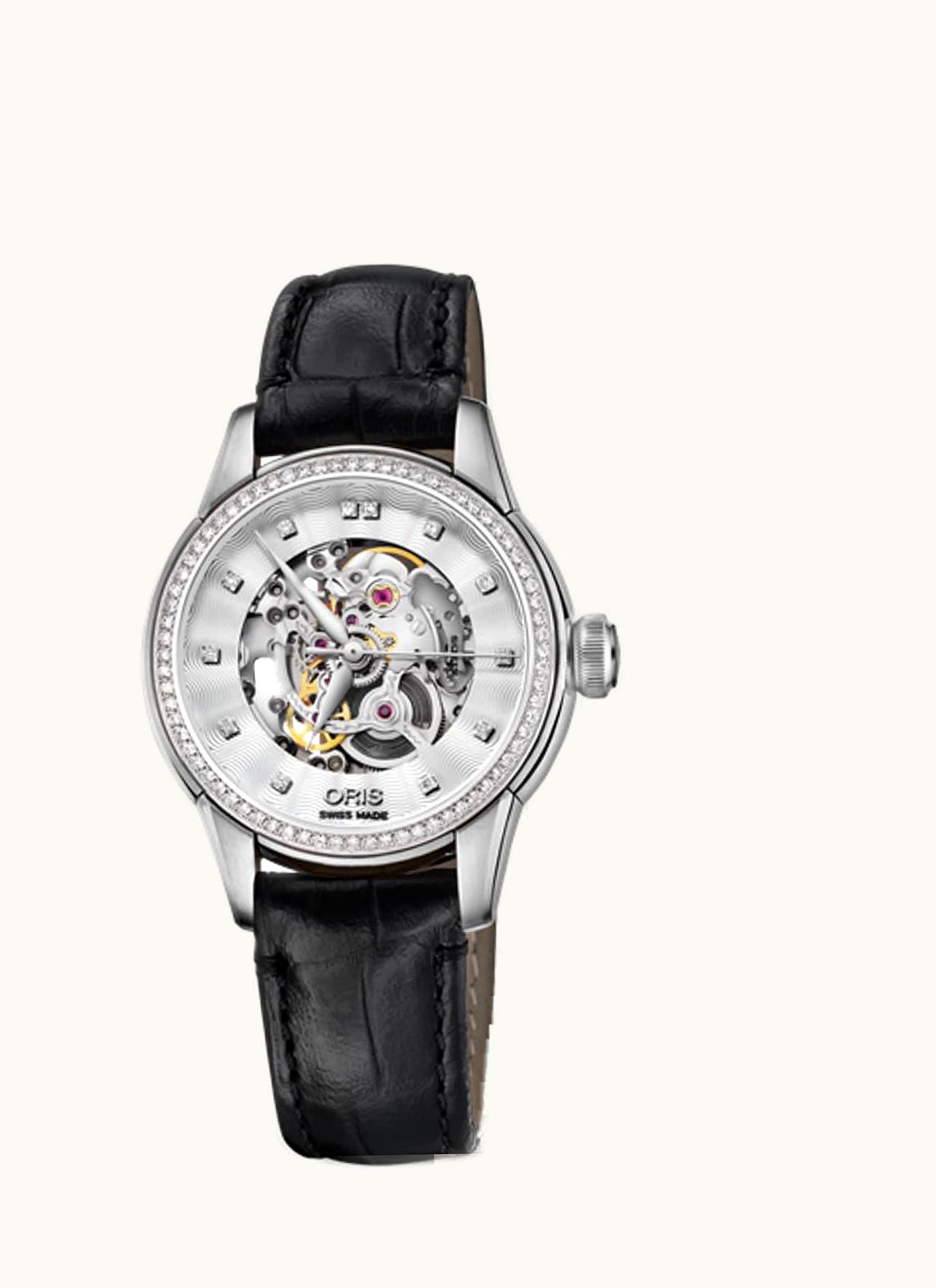 Oris Artelier Skeleton 31 Diamonds Stainless Steel - Diamond