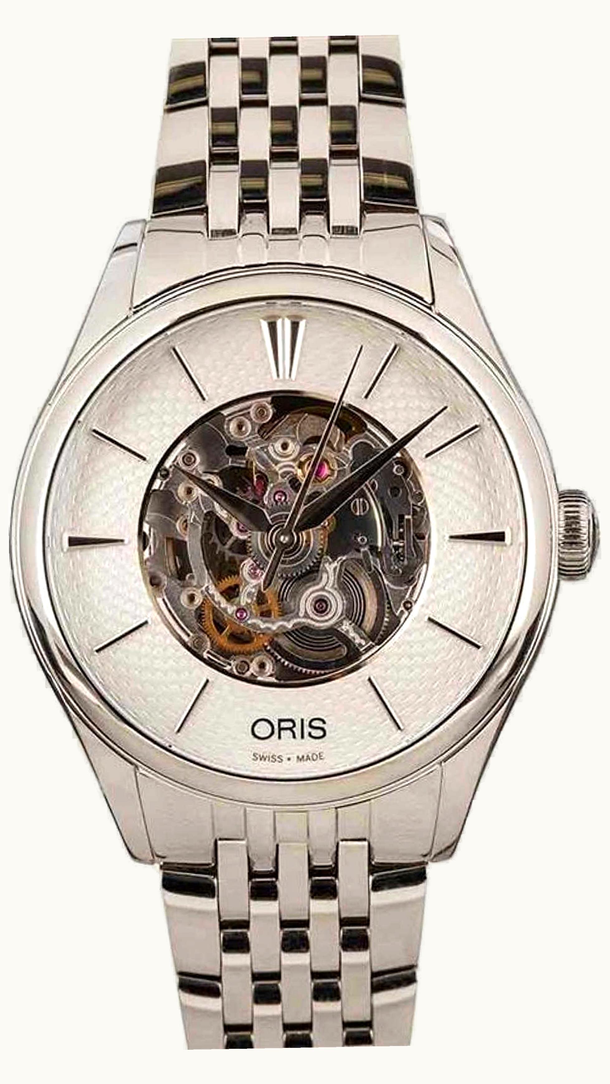 Oris Artelier Skeleton 31 Diamonds Stainless Steel - Diamond