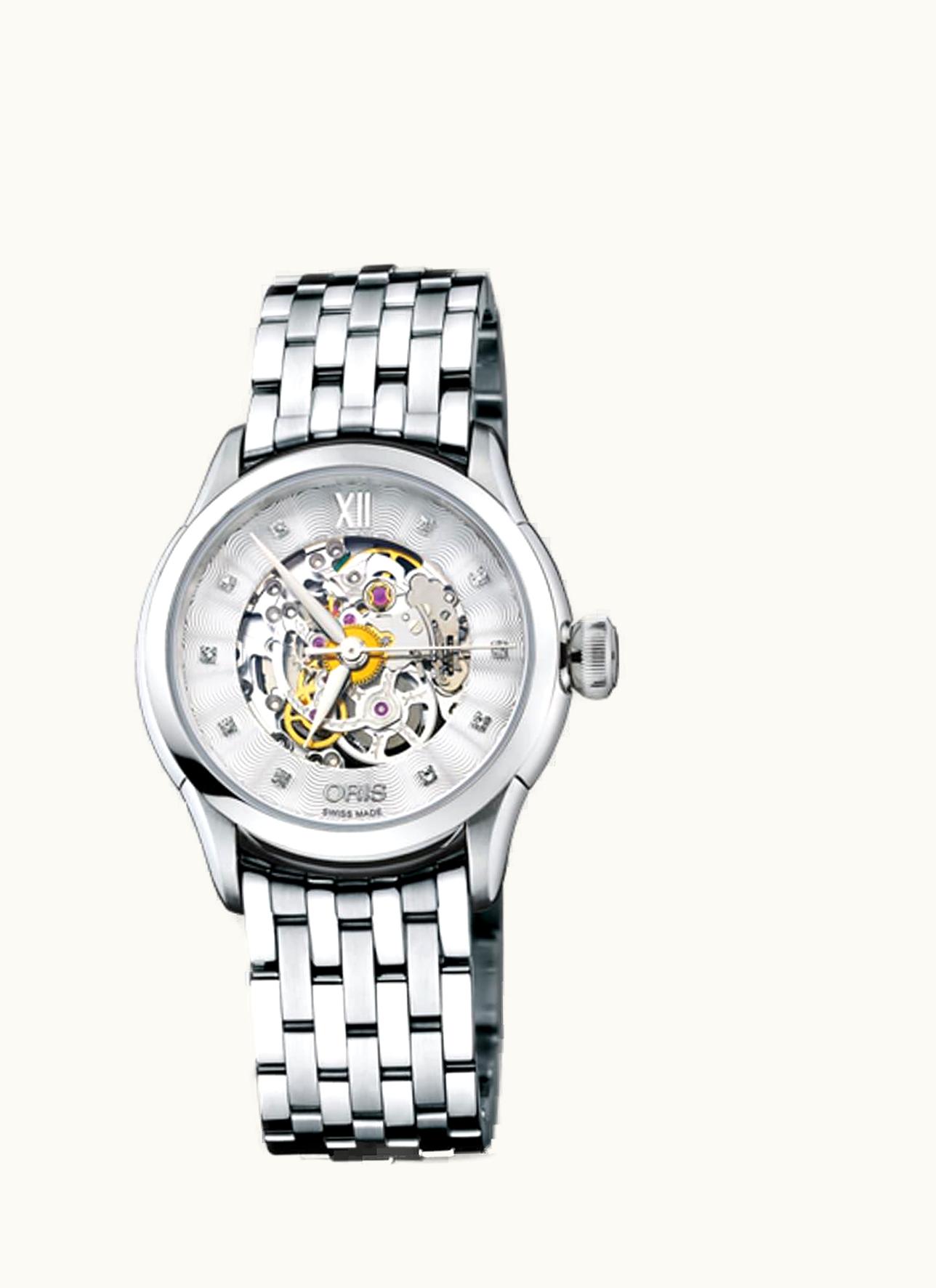 Oris Artelier Skeleton 31 Diamonds Stainless Steel