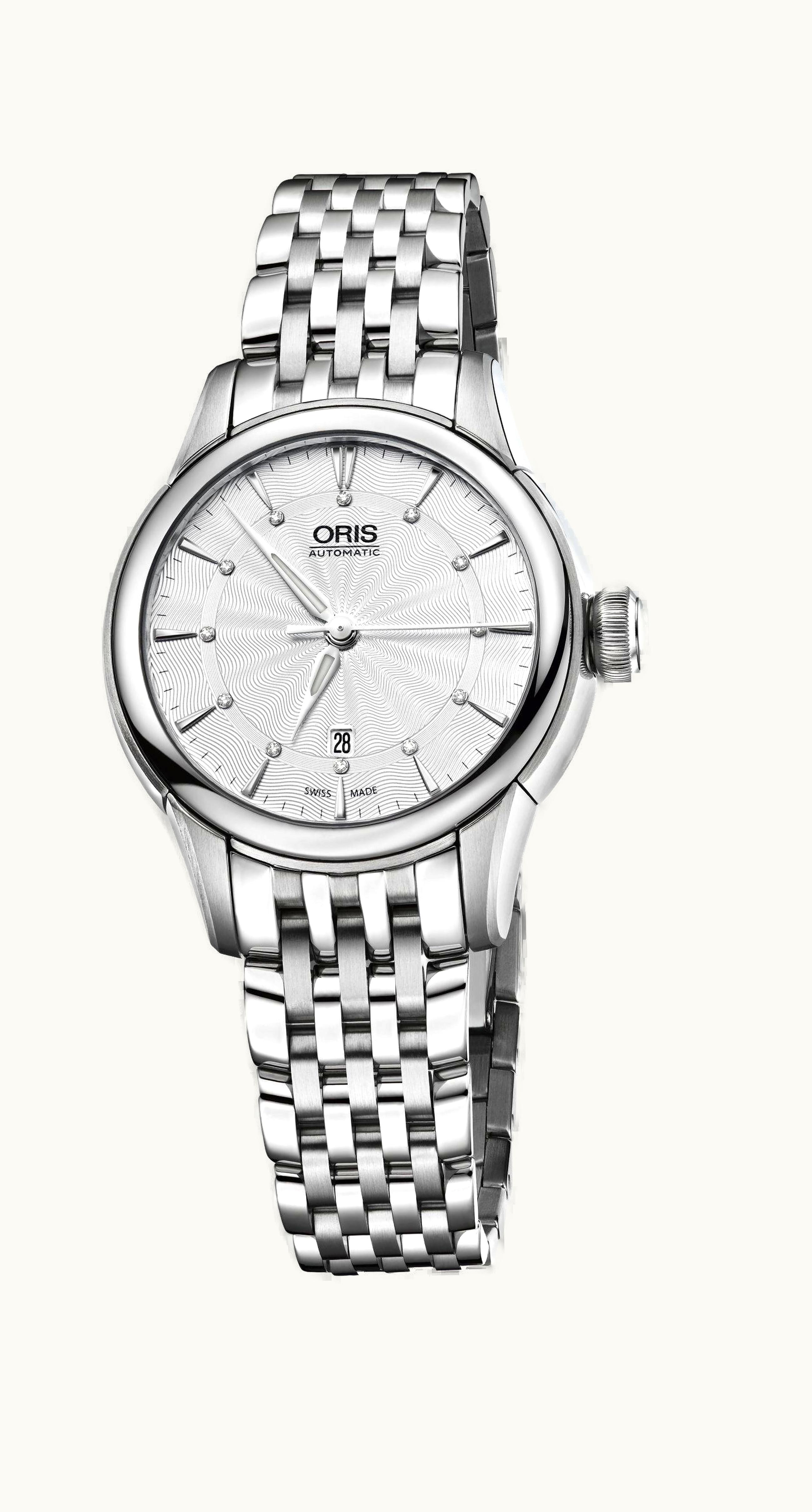 Oris Artelier Date Diamonds 31 Stainless Steel / Silver / Bracelet