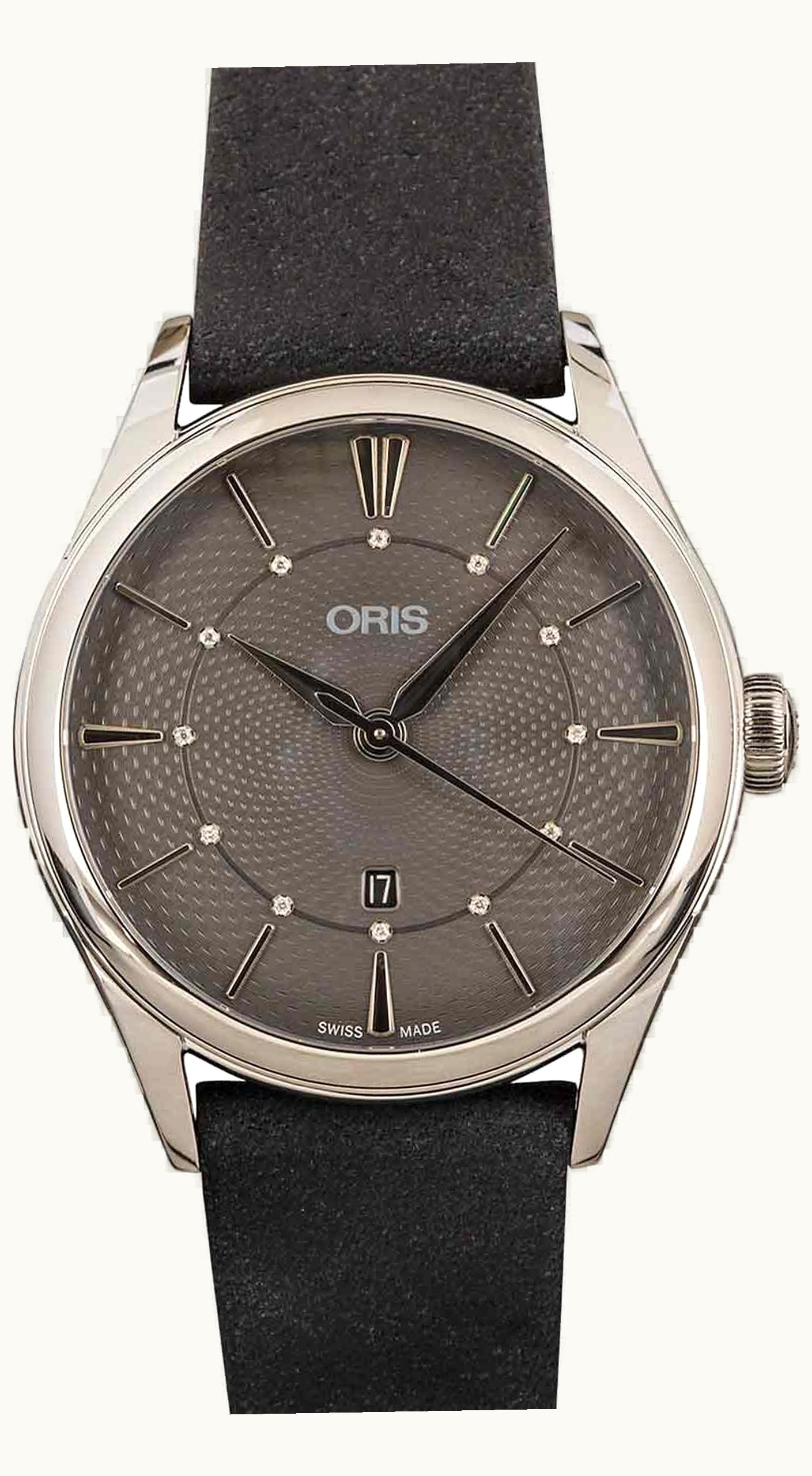 Oris Artelier Date Diamonds 33 Stainless Steel / Grey / Bracelet