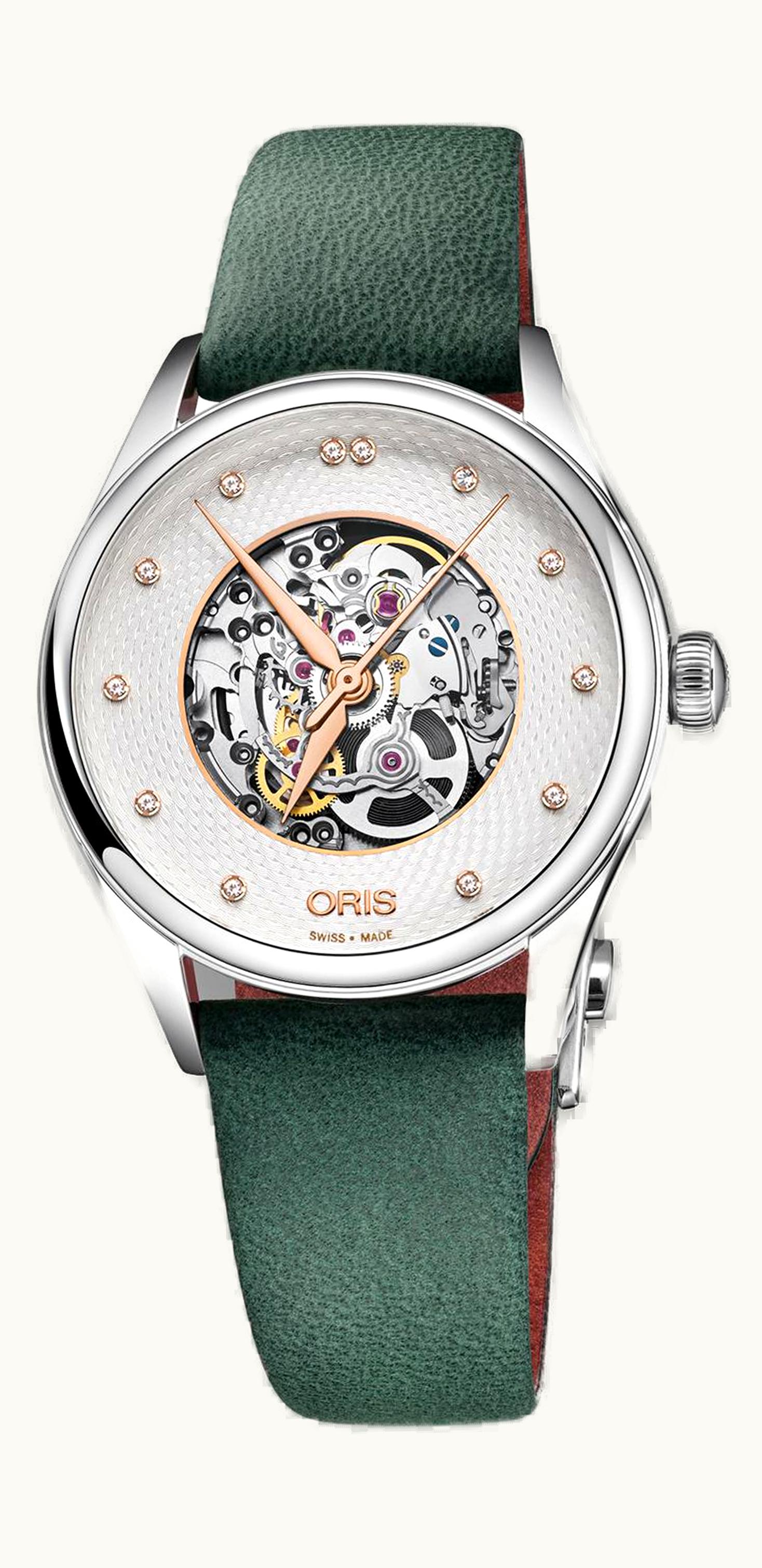 Oris Artelier Date Diamonds 33 Stainless Steel - Diamond / Grey