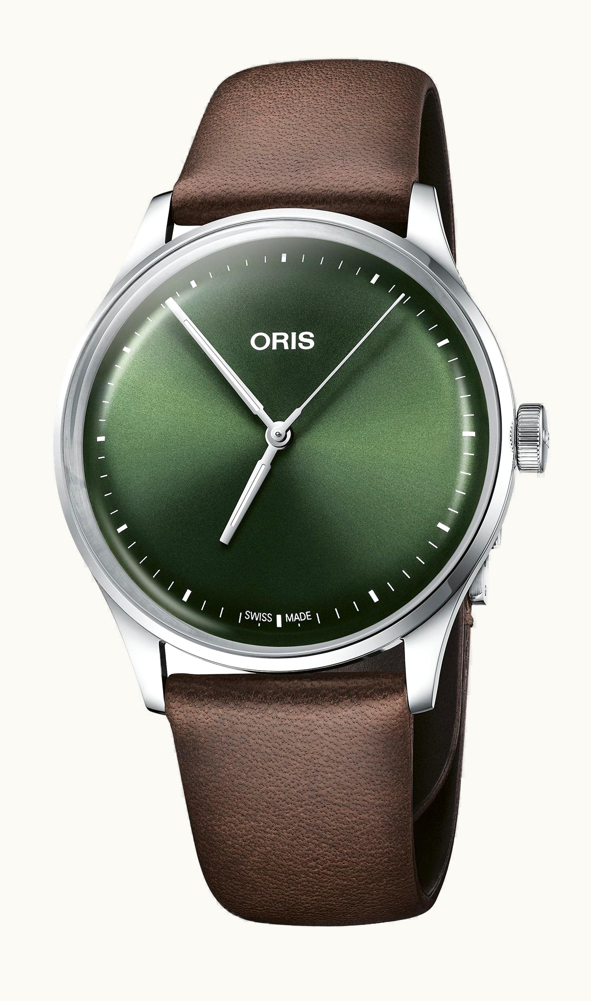 Oris Artelier S 38 Stainless Steel / Green