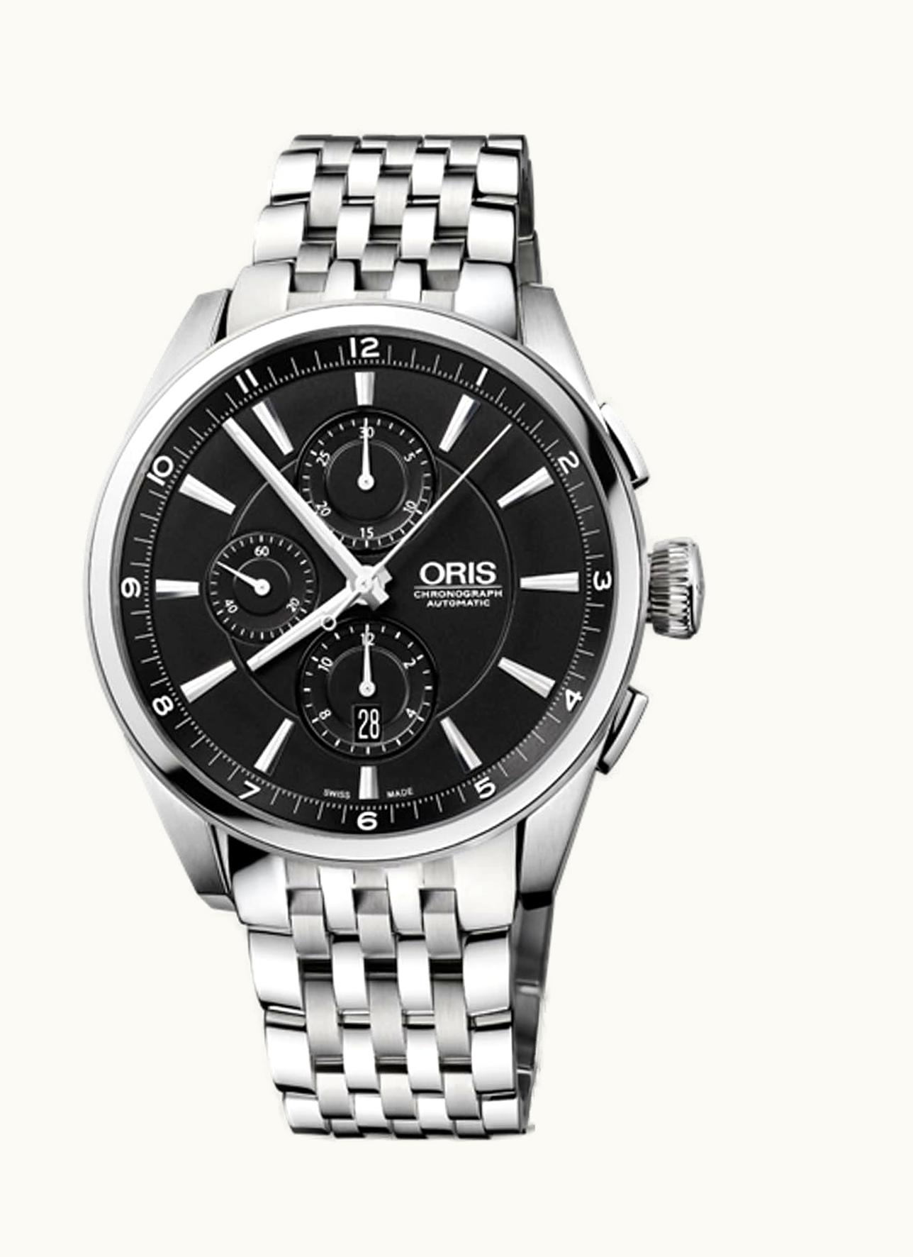 Oris Artix Chronograph Stainless Steel / Black / Bracelet