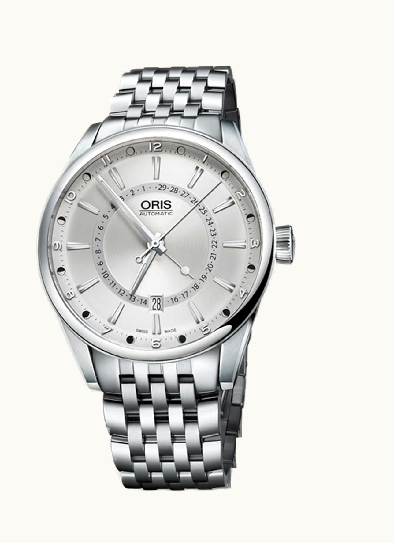 Oris Artix Pointer Moon Date Stainless Steel / Silver / Bracelet