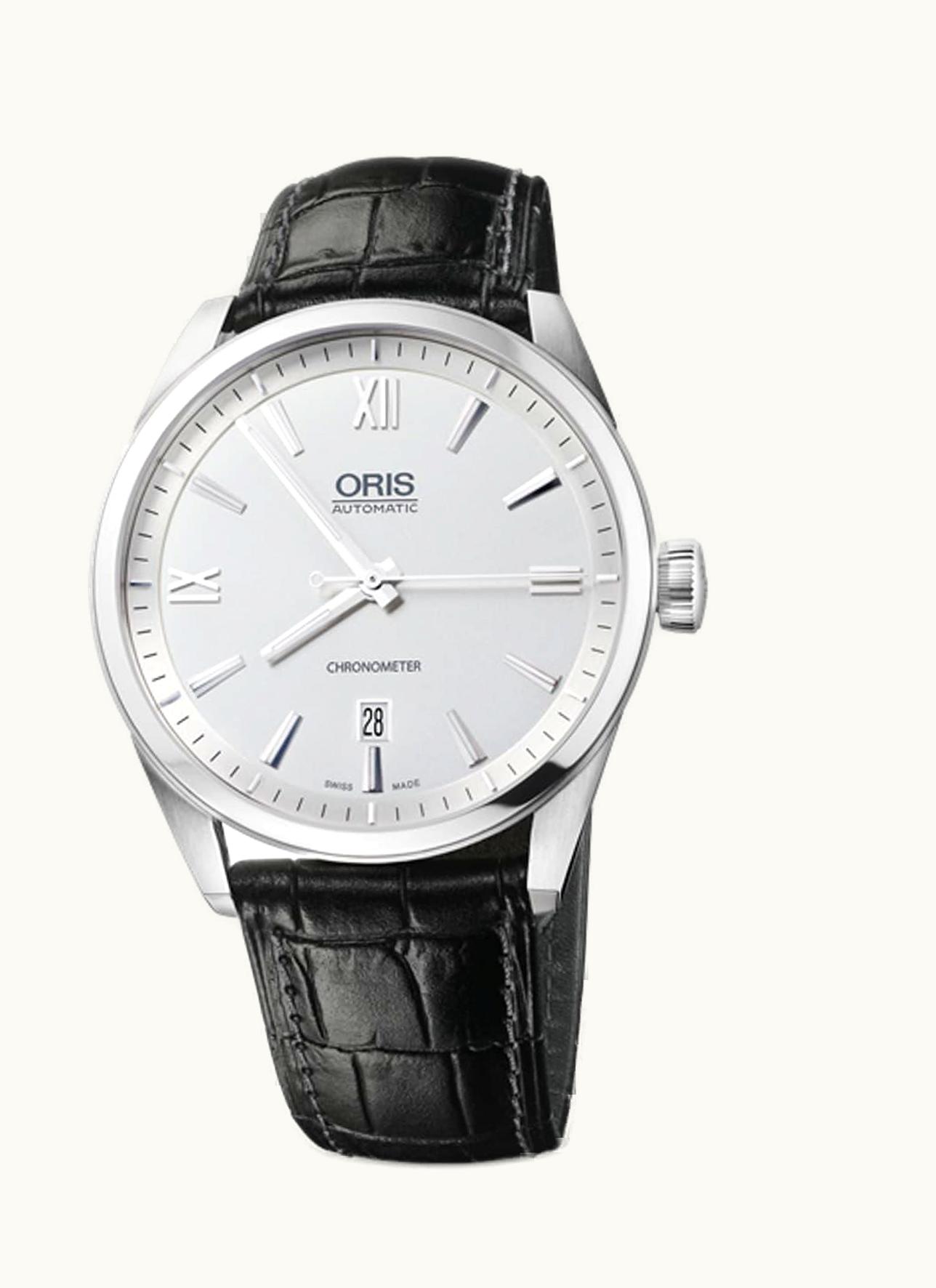 Oris Artix Chronometer Date Stainless Steel / Silver