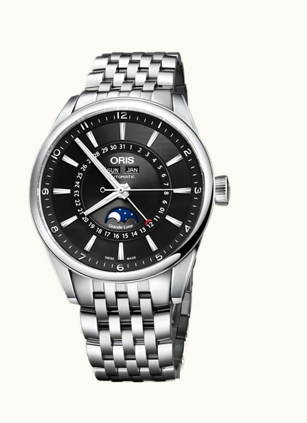 Oris Artix Complication Stainless Steel / Black / Bracelet