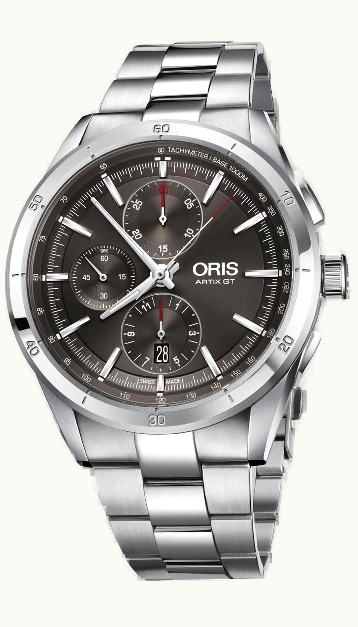 Oris Artix GT Chronograph Stainless Steel / Grey / Bracelet