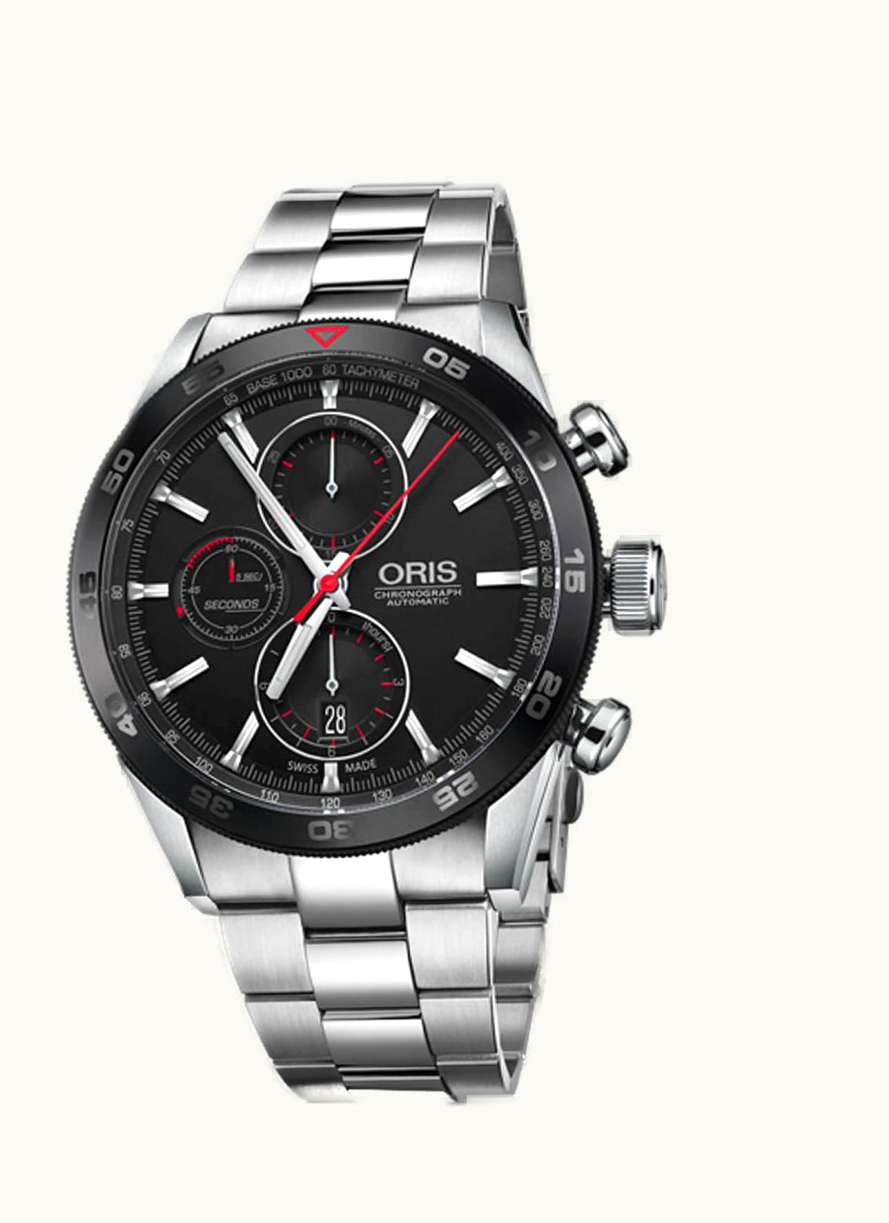 Oris Artix GT Chronograph Stainless Steel - Ceramic / Black / Bracelet
