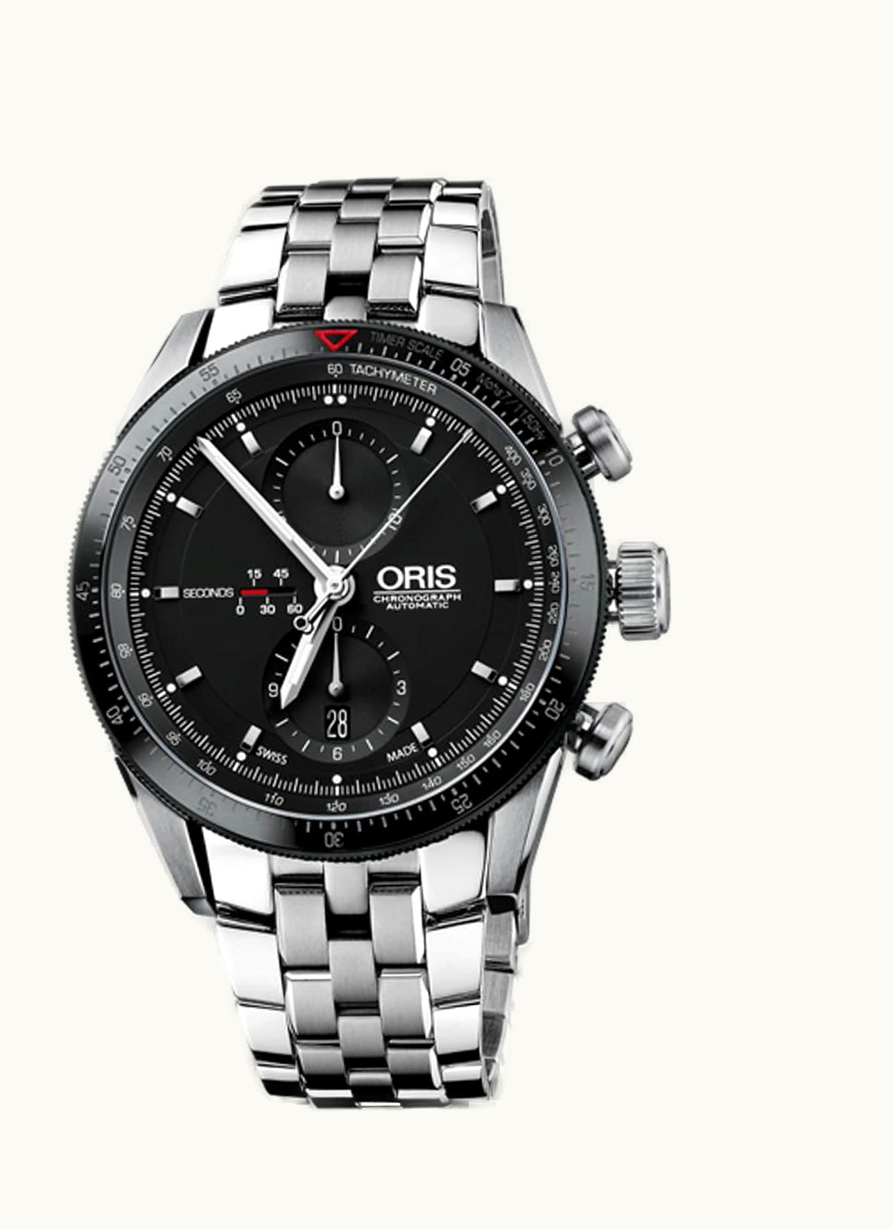 Oris Artix GT Chronograph Stainless Steel - Ceramic / Black / Bracelet