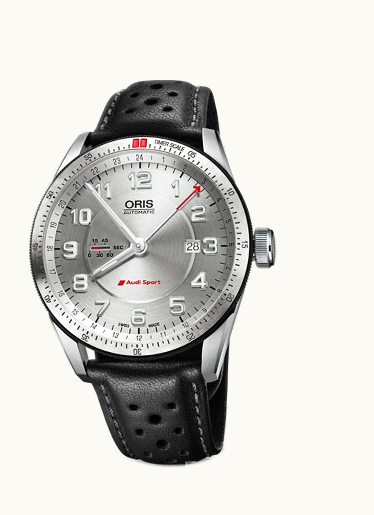Oris Audi Sport GMT Stainless Steel / Silver