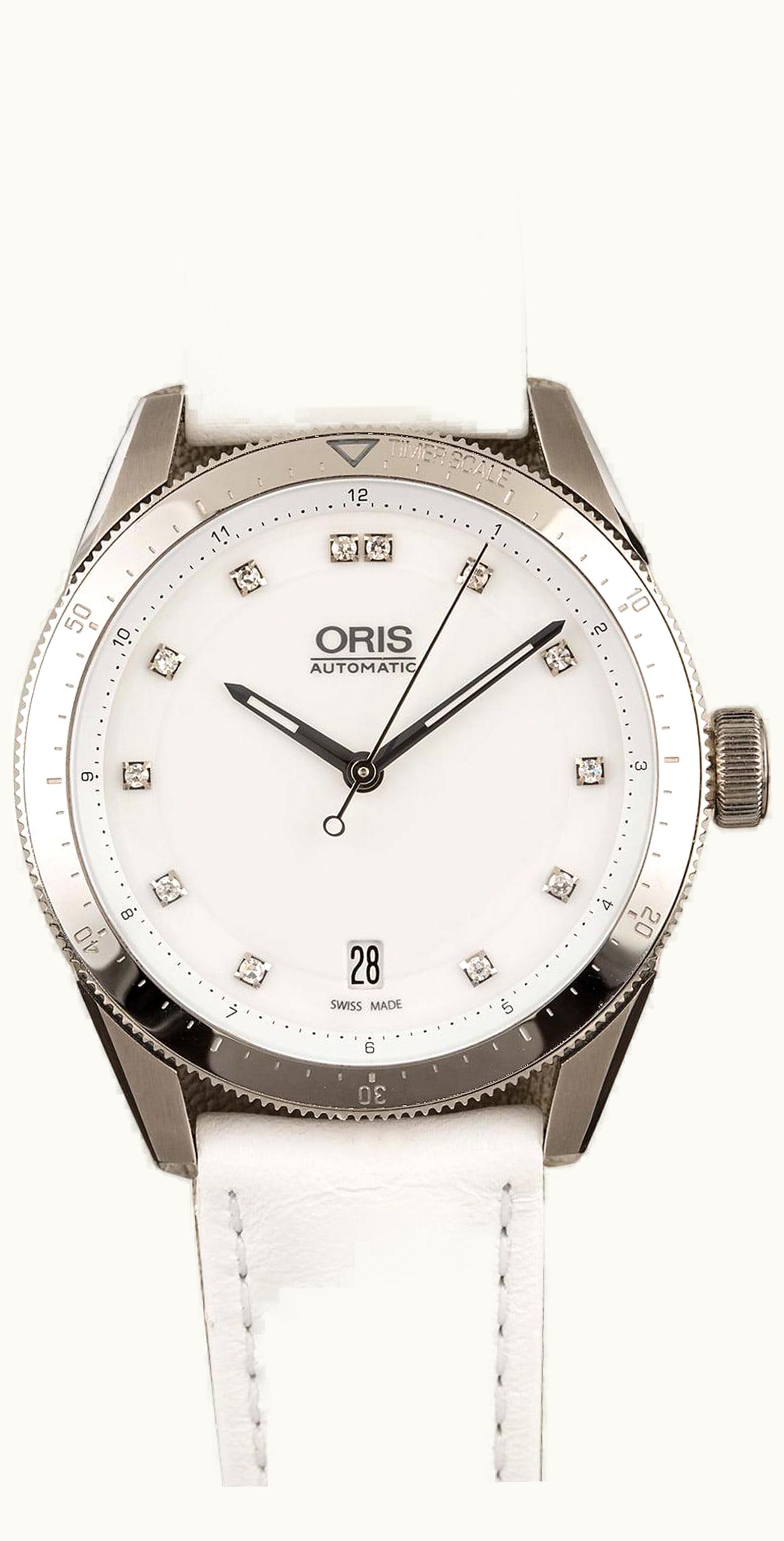 Oris Artix GT Date Stainless Steel / White - Diamond