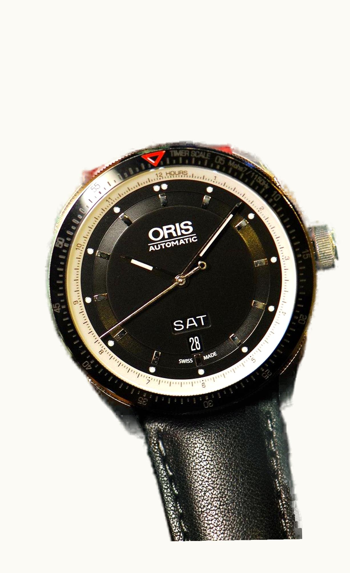 Oris Artix GT Date Stainless Steel - Ceramic / White - Diamond / Bracelet