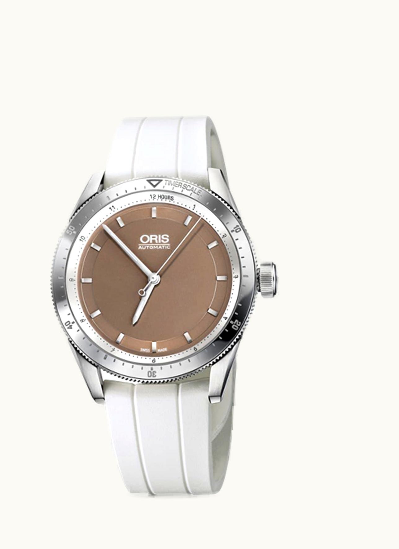 Oris Artix GT Date Stainless Steel / Brown / Rubber