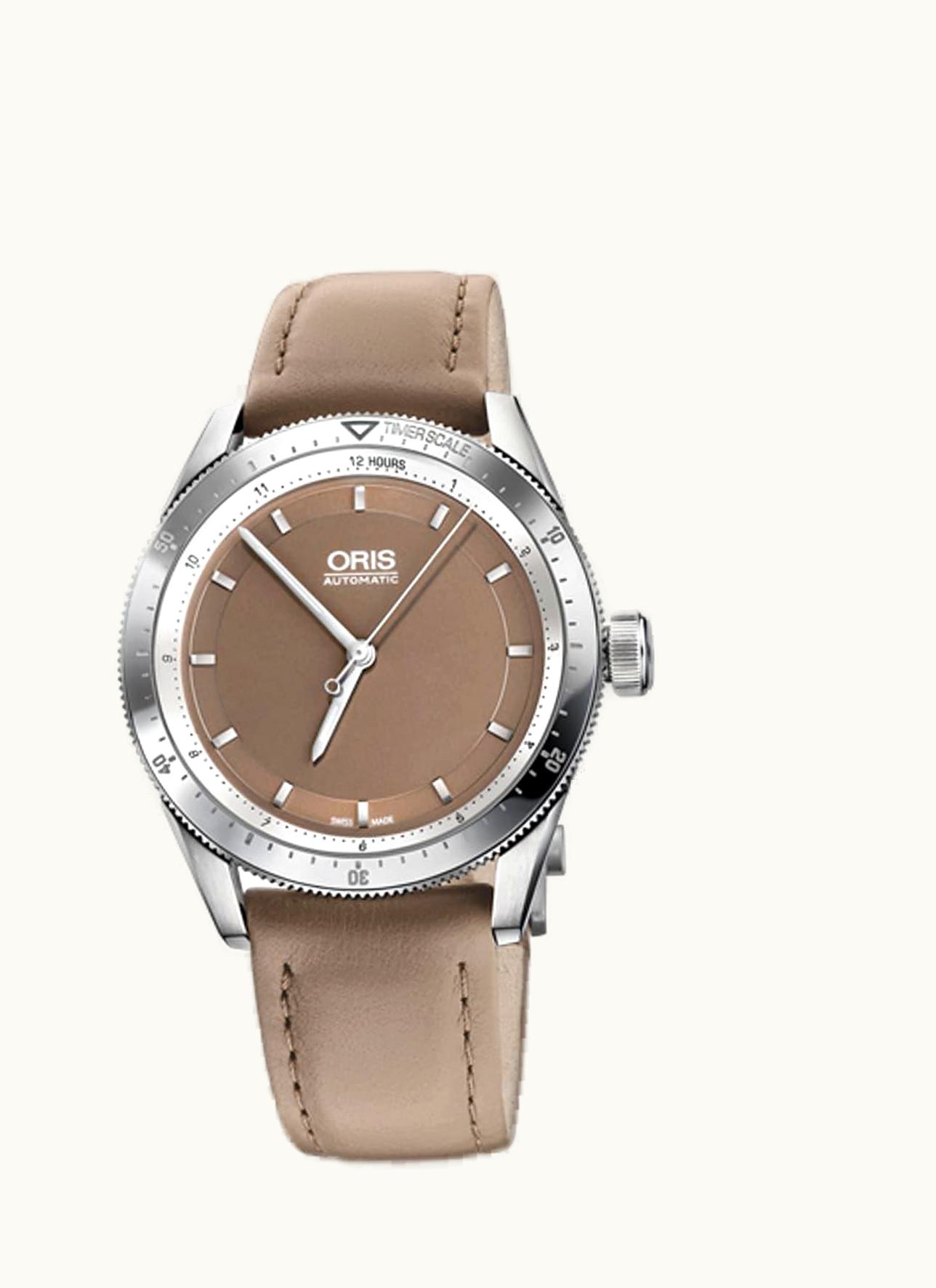 Oris Artix GT Date Stainless Steel / Brown