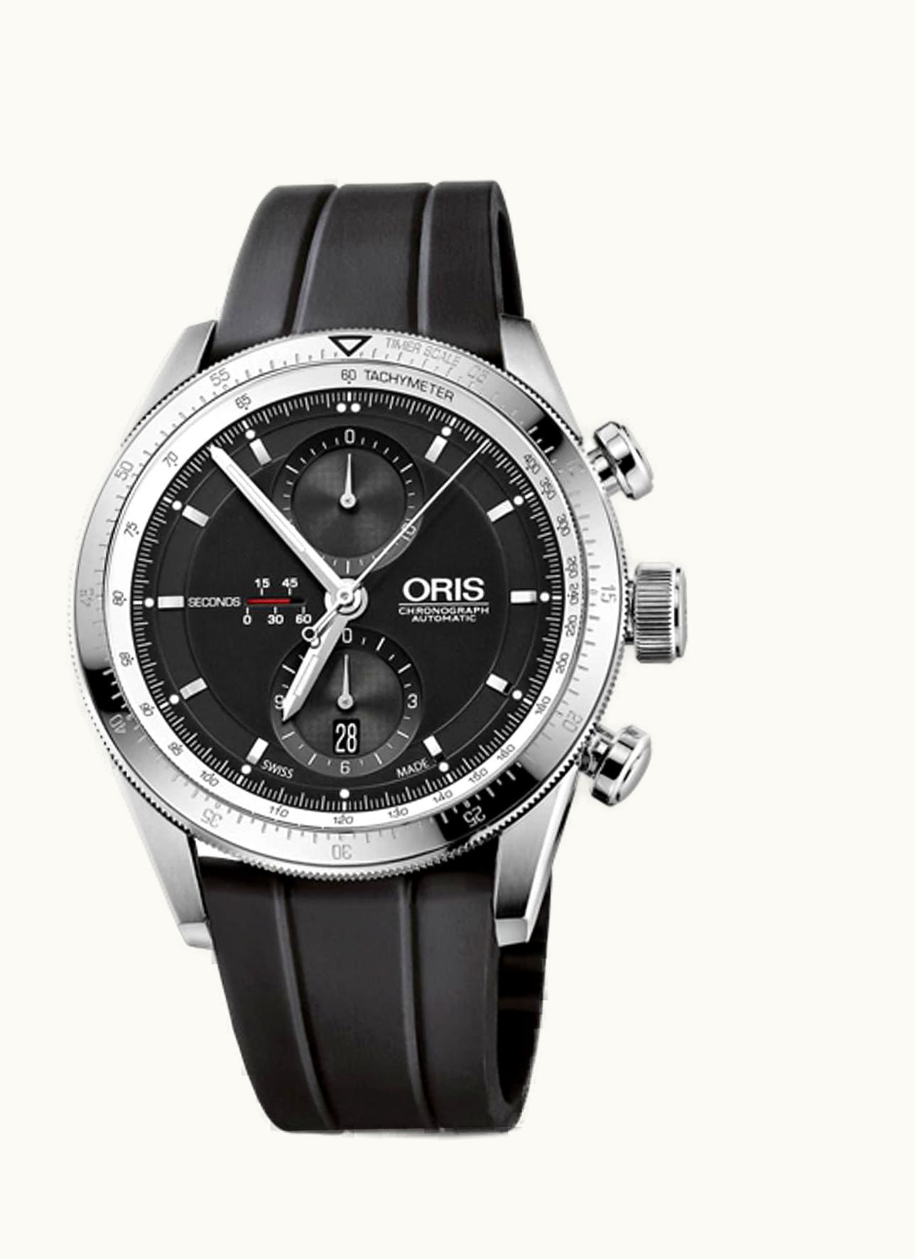 Oris Artix GT Chronograph Stainless Steel / Black / Rubber