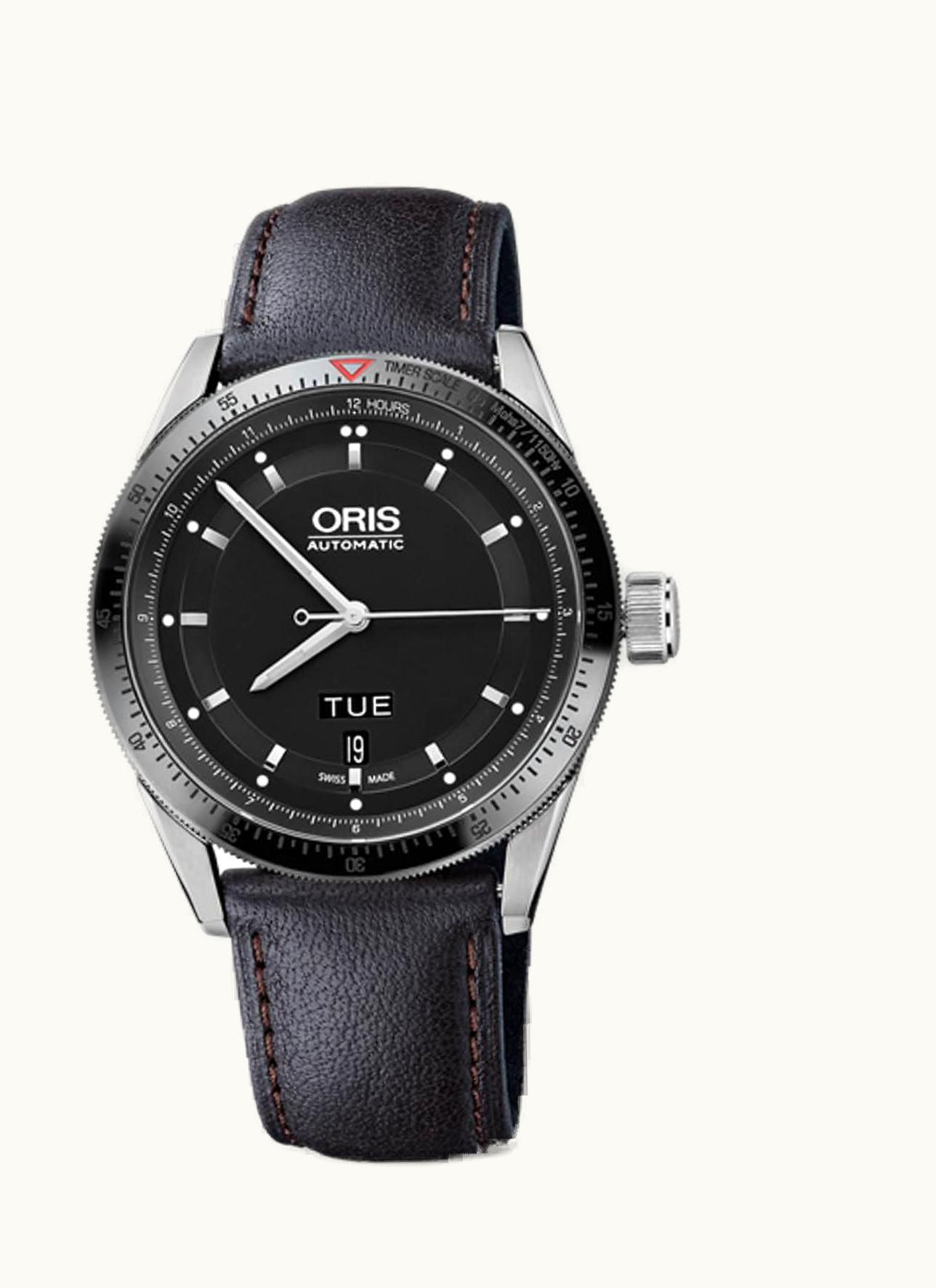 Oris Artix GT Day Date Stainless Steel - Ceramic / Black