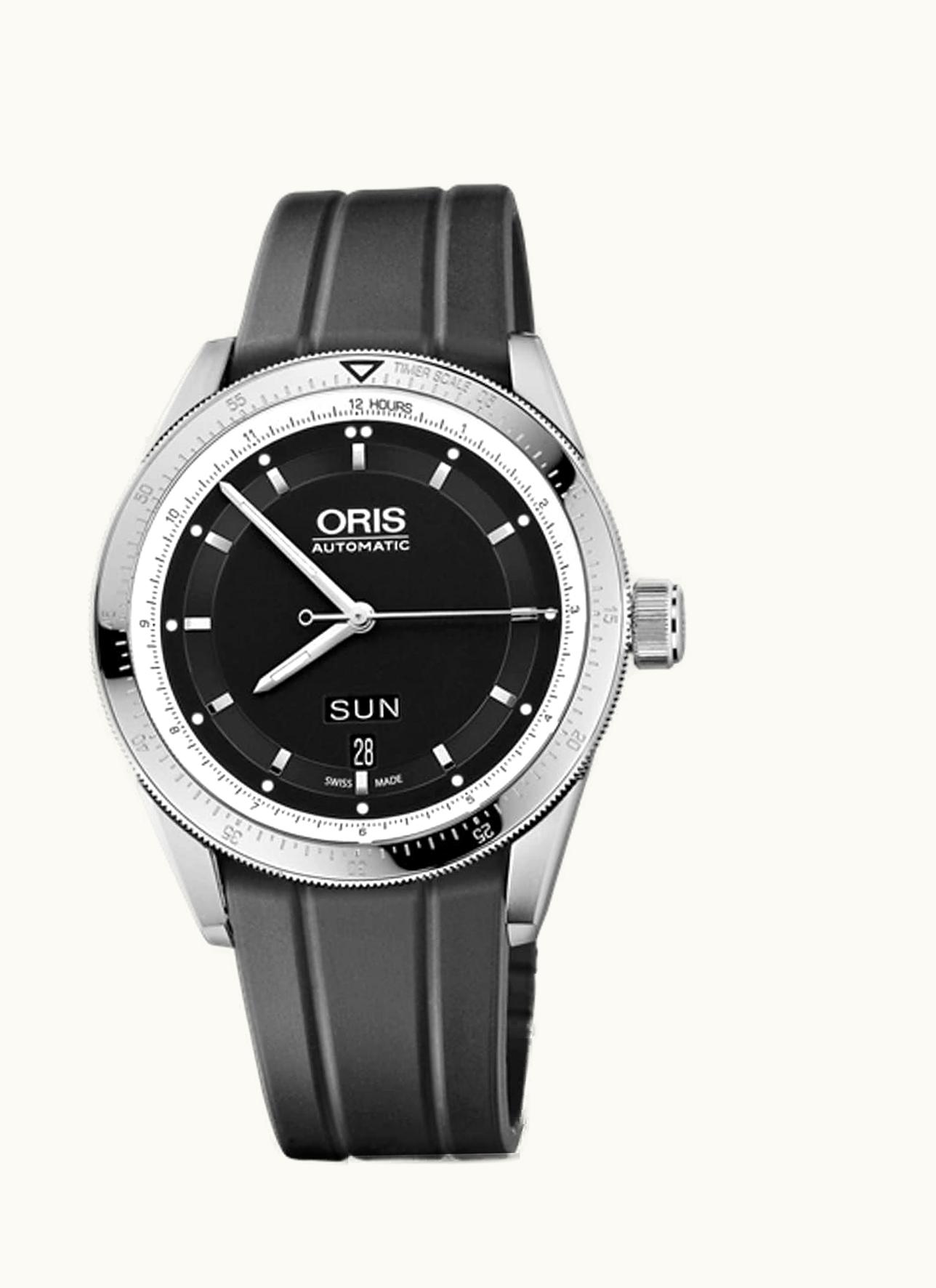 Oris Artix GT Day Date Stainless Steel / Black / Bracelet