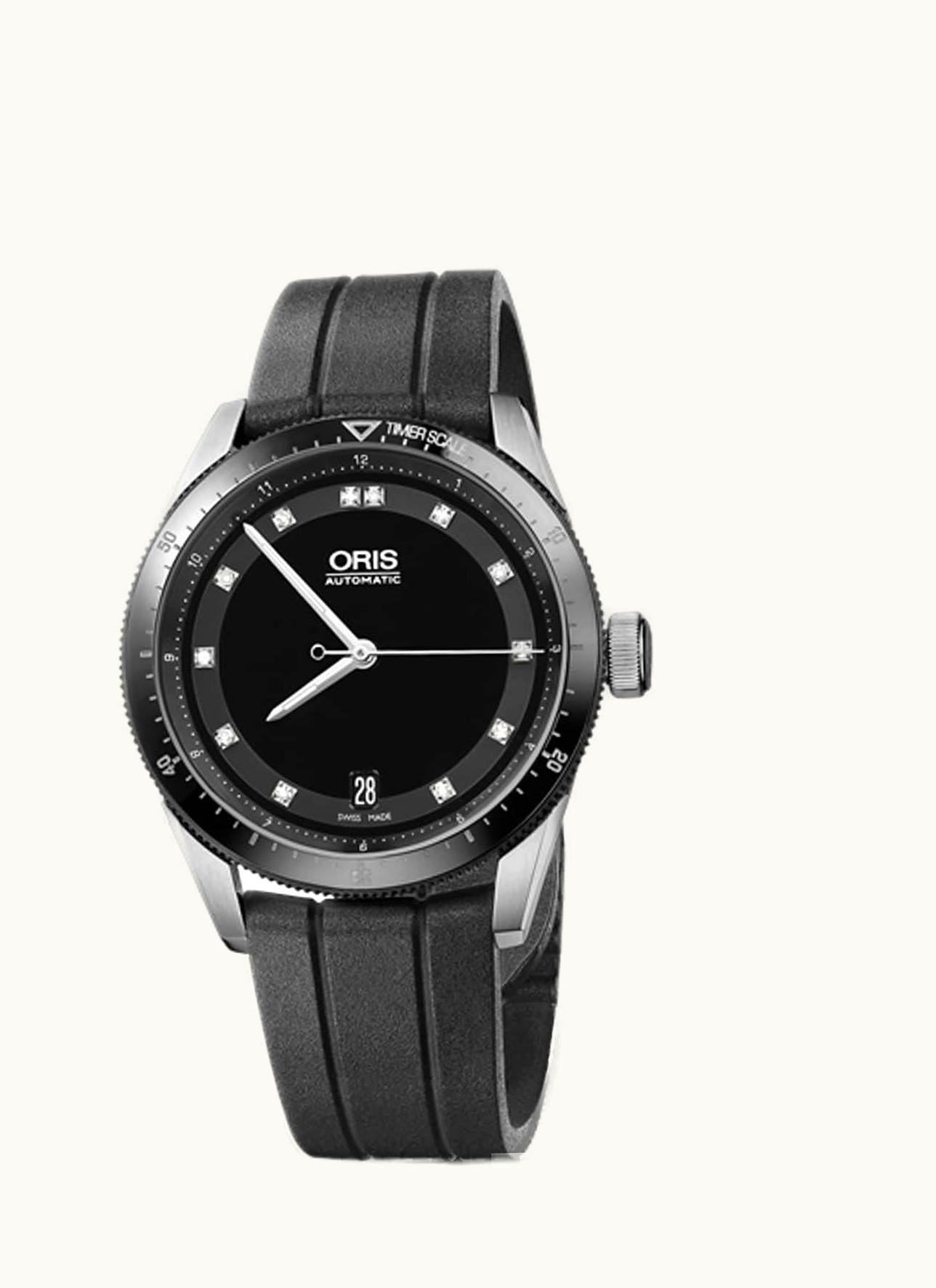 Oris Artix GT Date Stainless Steel - Ceramic / Black - Diamond / Rubber
