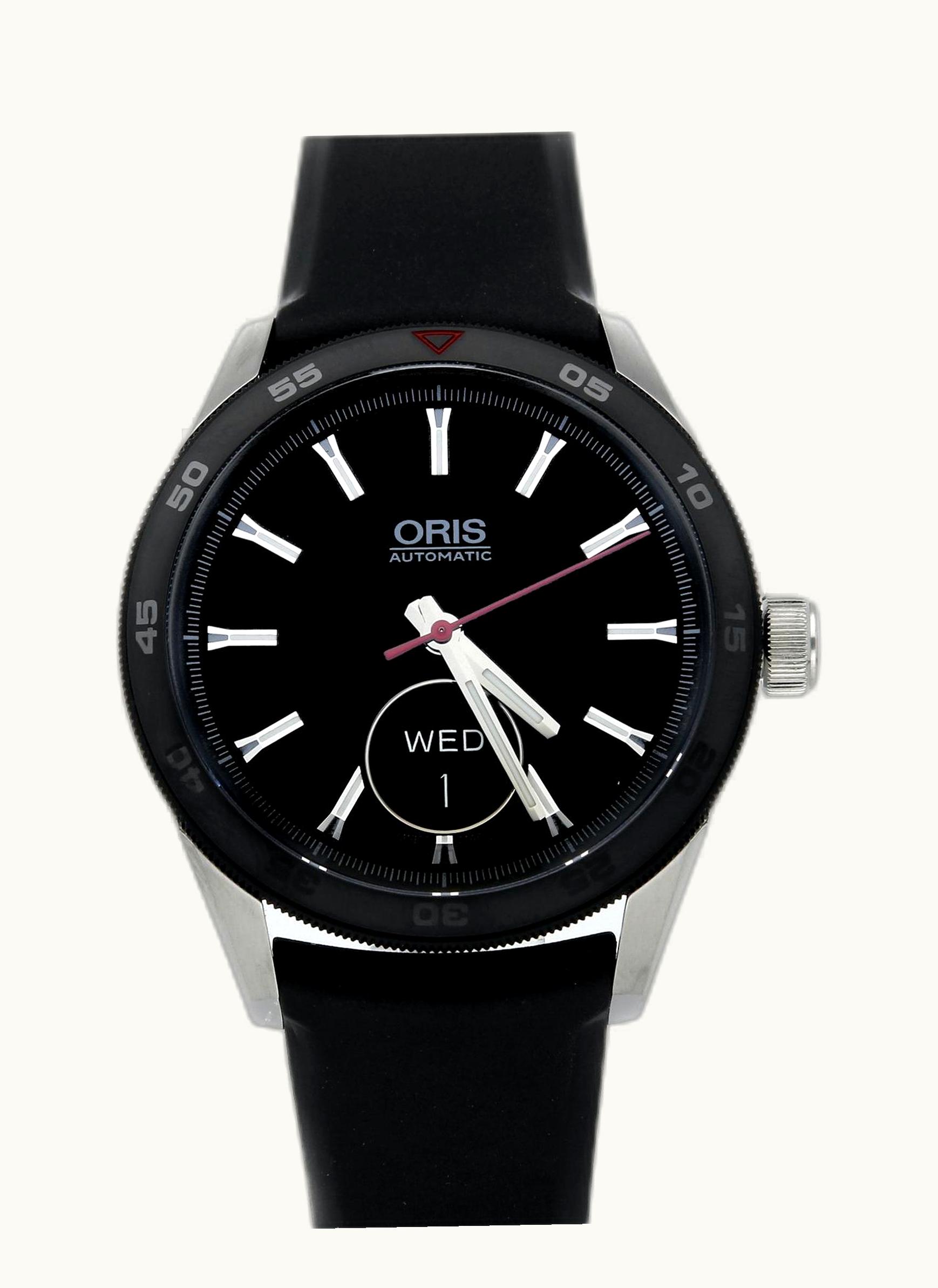 Oris Artix GT Day Date Stainless Steel - Ceramic / Black