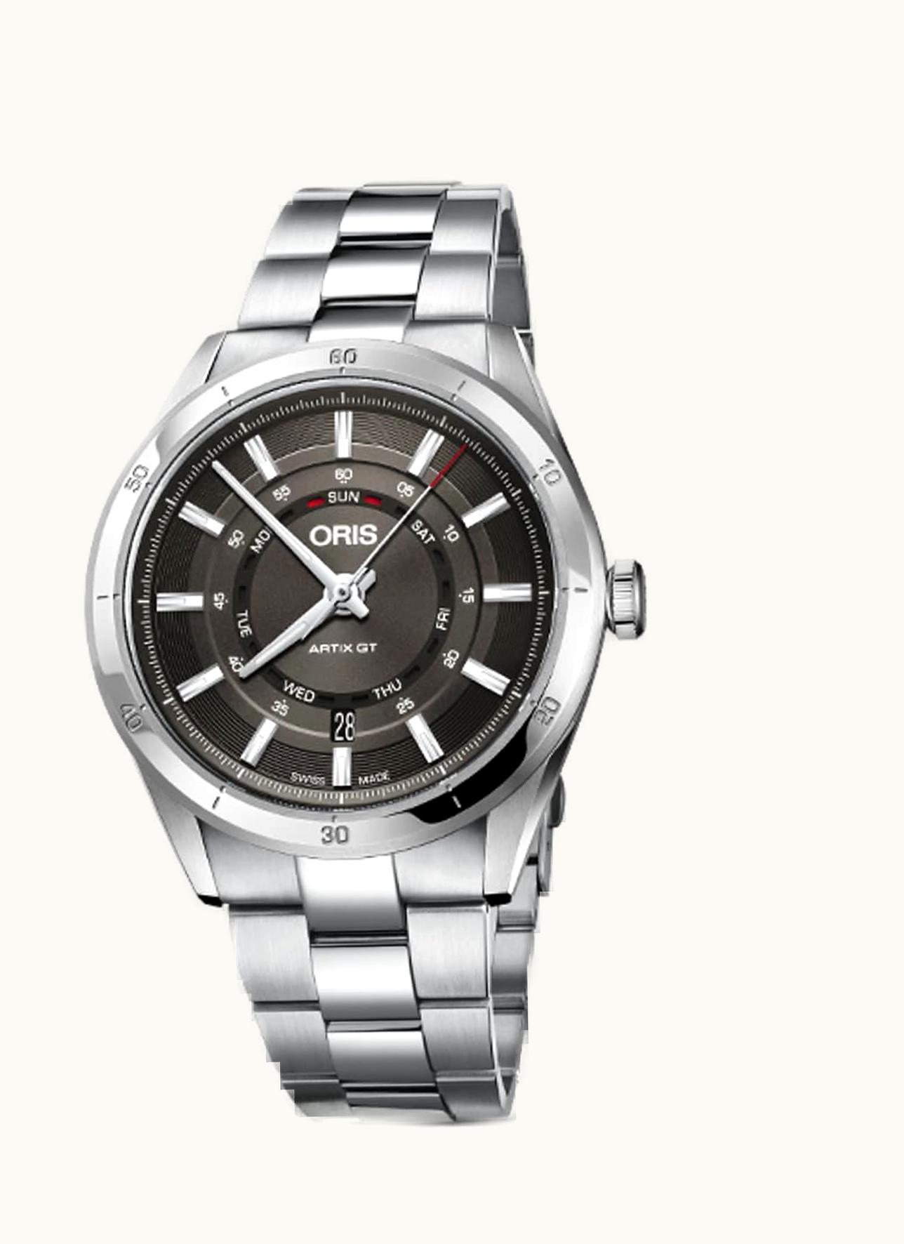 Oris Artix GT Day Date Stainless Steel / Grey