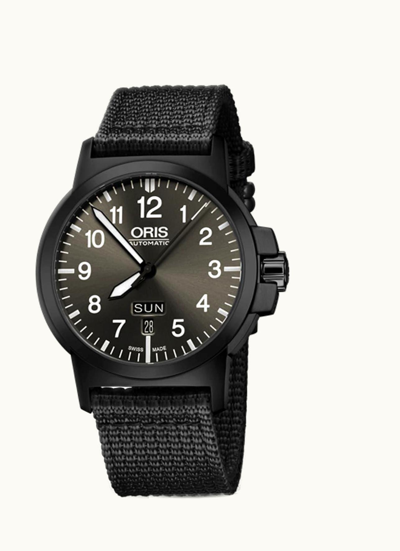 Oris BC3 Advanced Day Date DLC / Black / Fabric