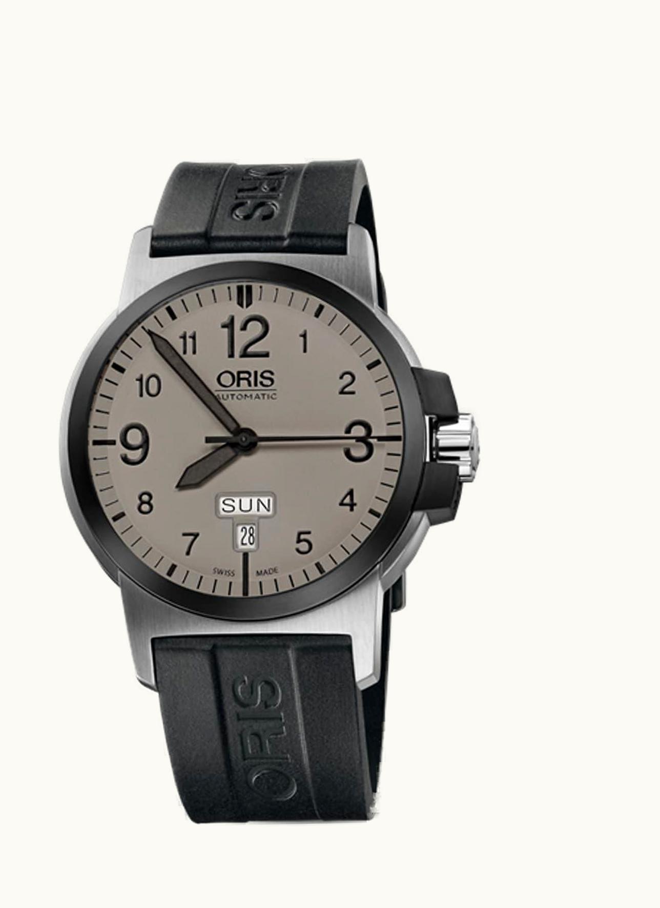 Oris BC3 Advanced Day Date Stainless Steel - DLC / Grey / Rubber