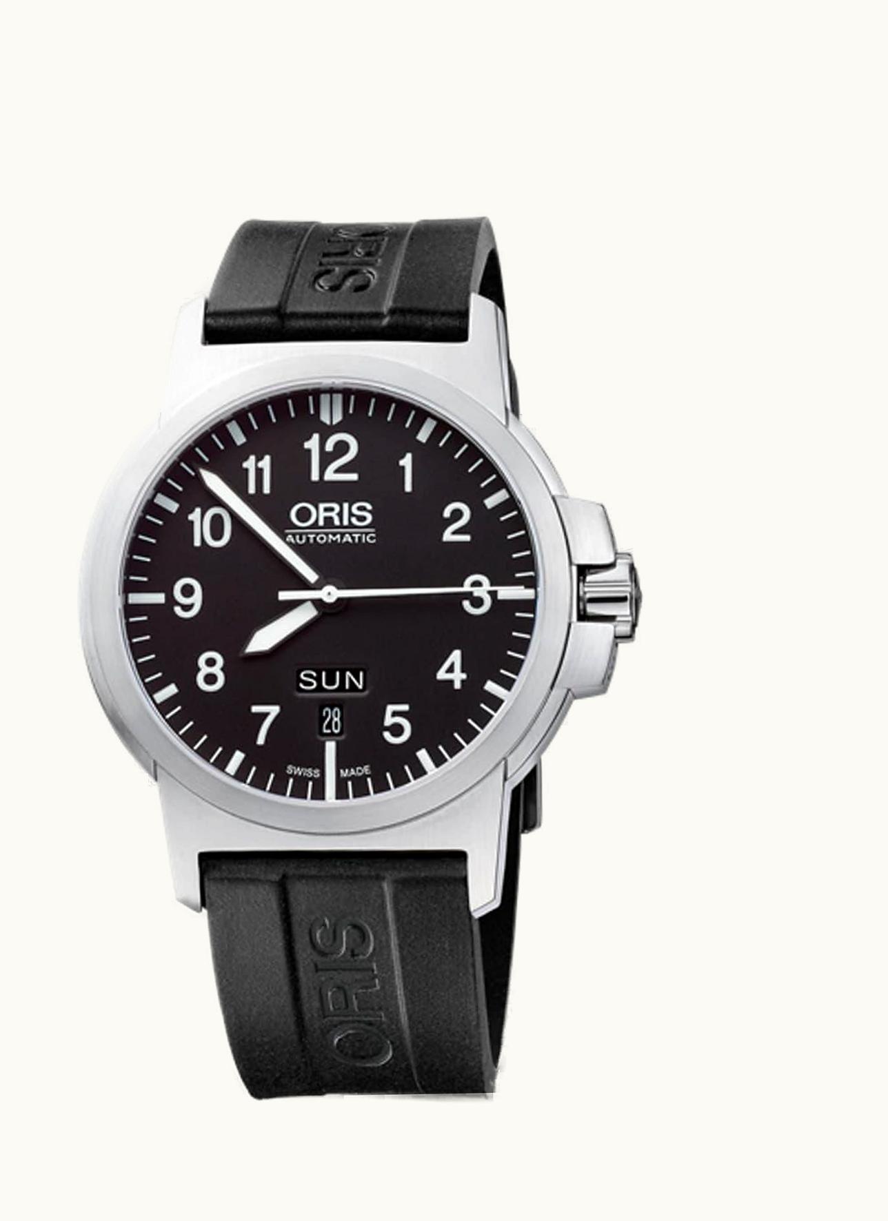 Oris BC3 Advanced Day Date Stainless Steel / Black / Rubber